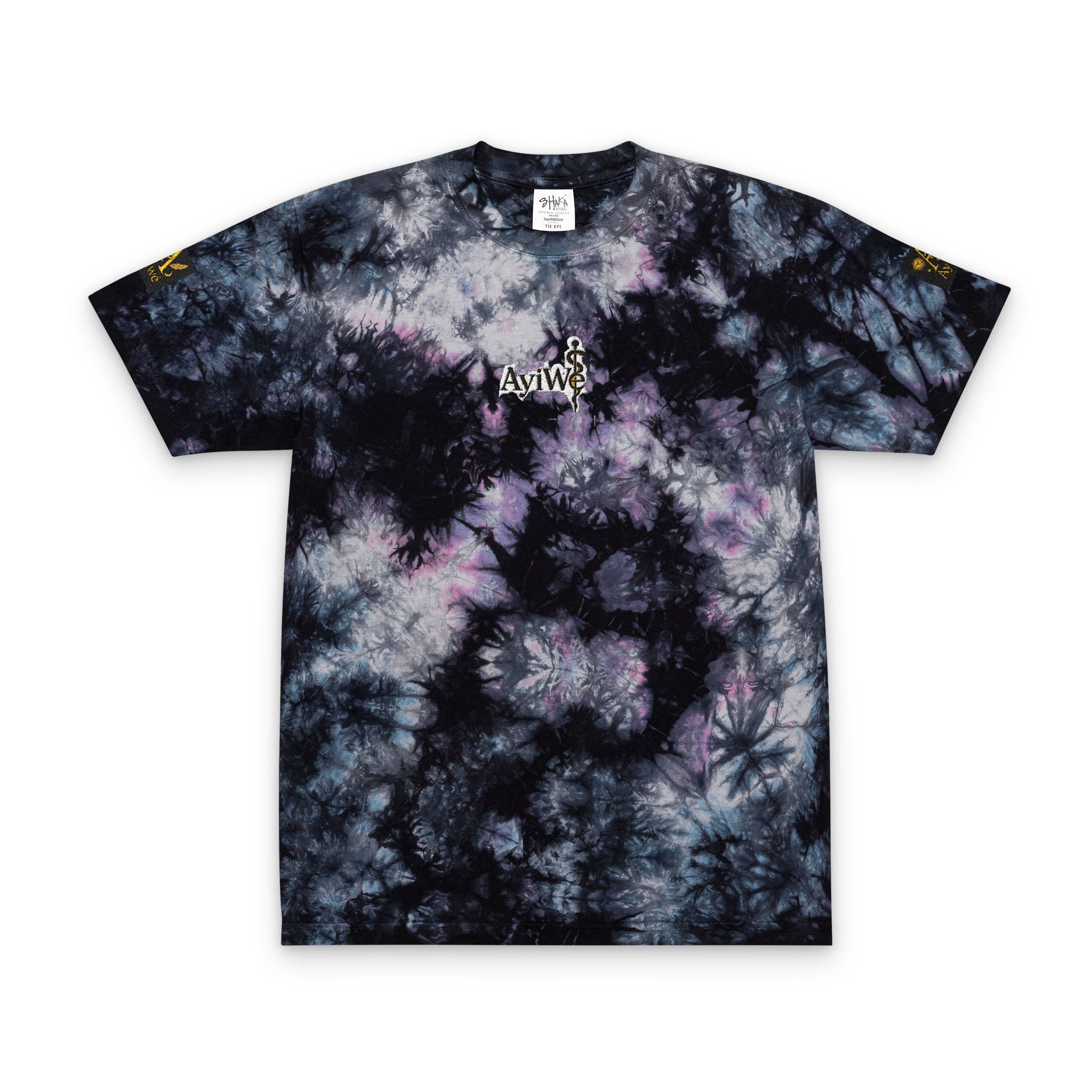 AyiWé-Fibo123 Oversized Tie-Dye T-Shirt (Embroidery)