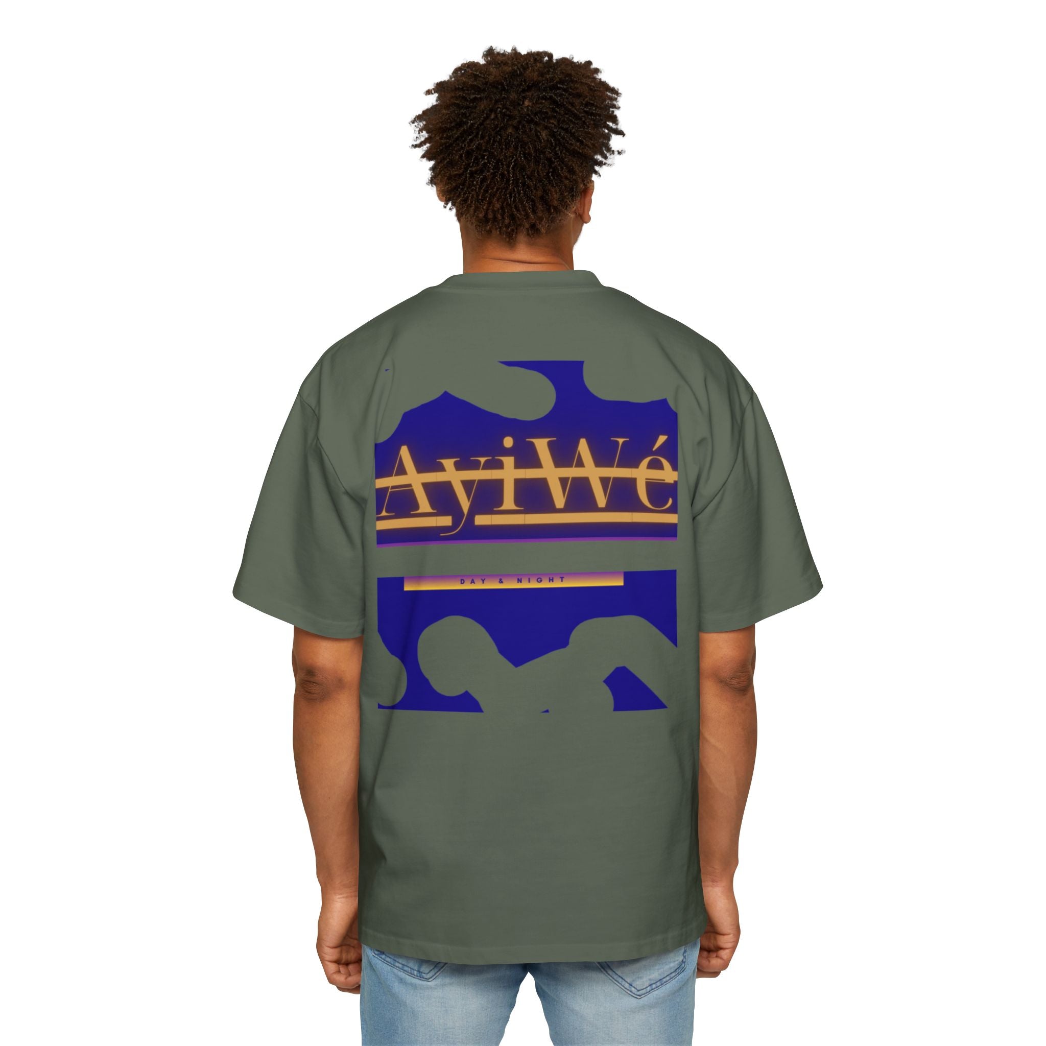 AyiWe06 Men's Heavy Oversized Tee