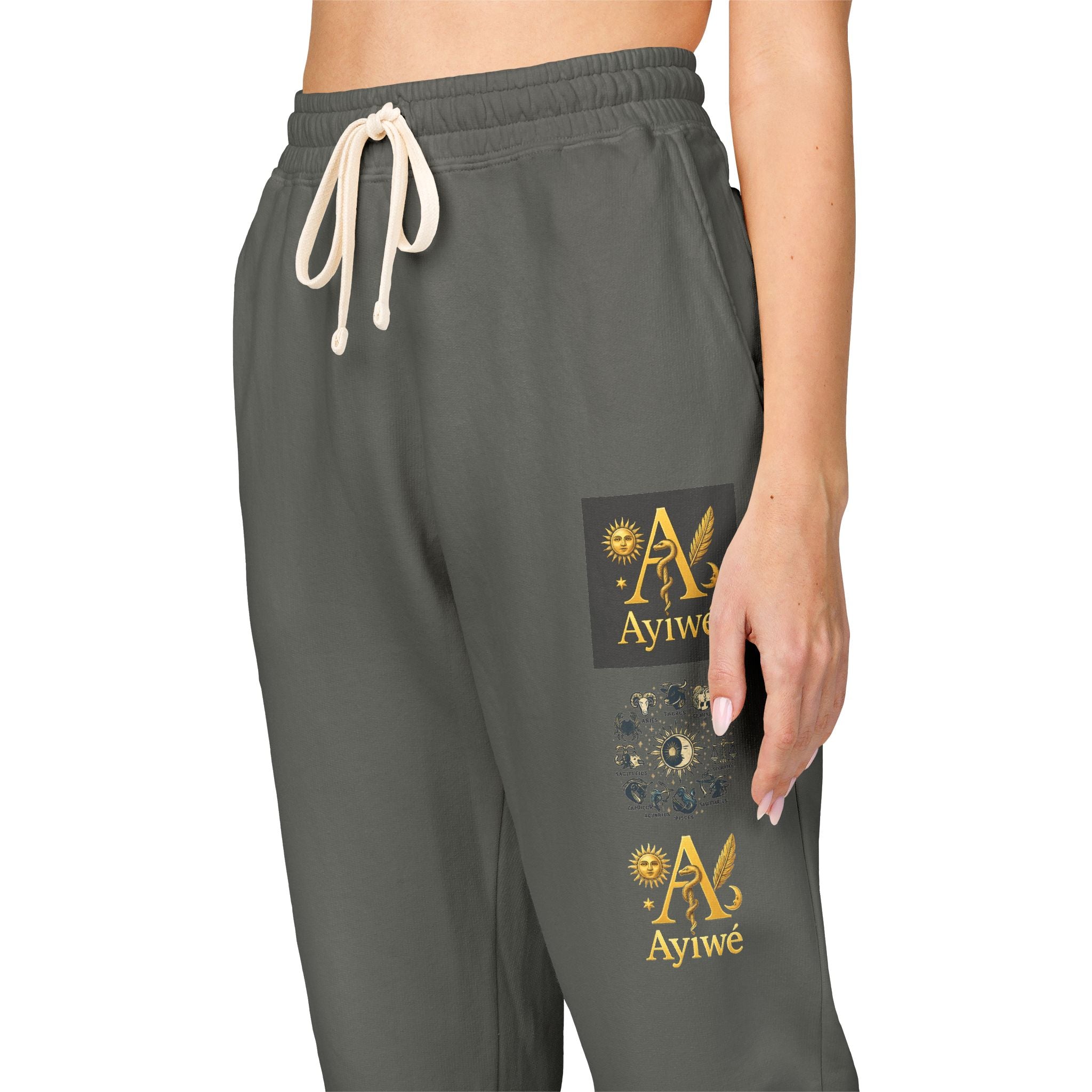 Fresh3-AyiWé Unisex Garment-Dyed Fleece Sweatpants