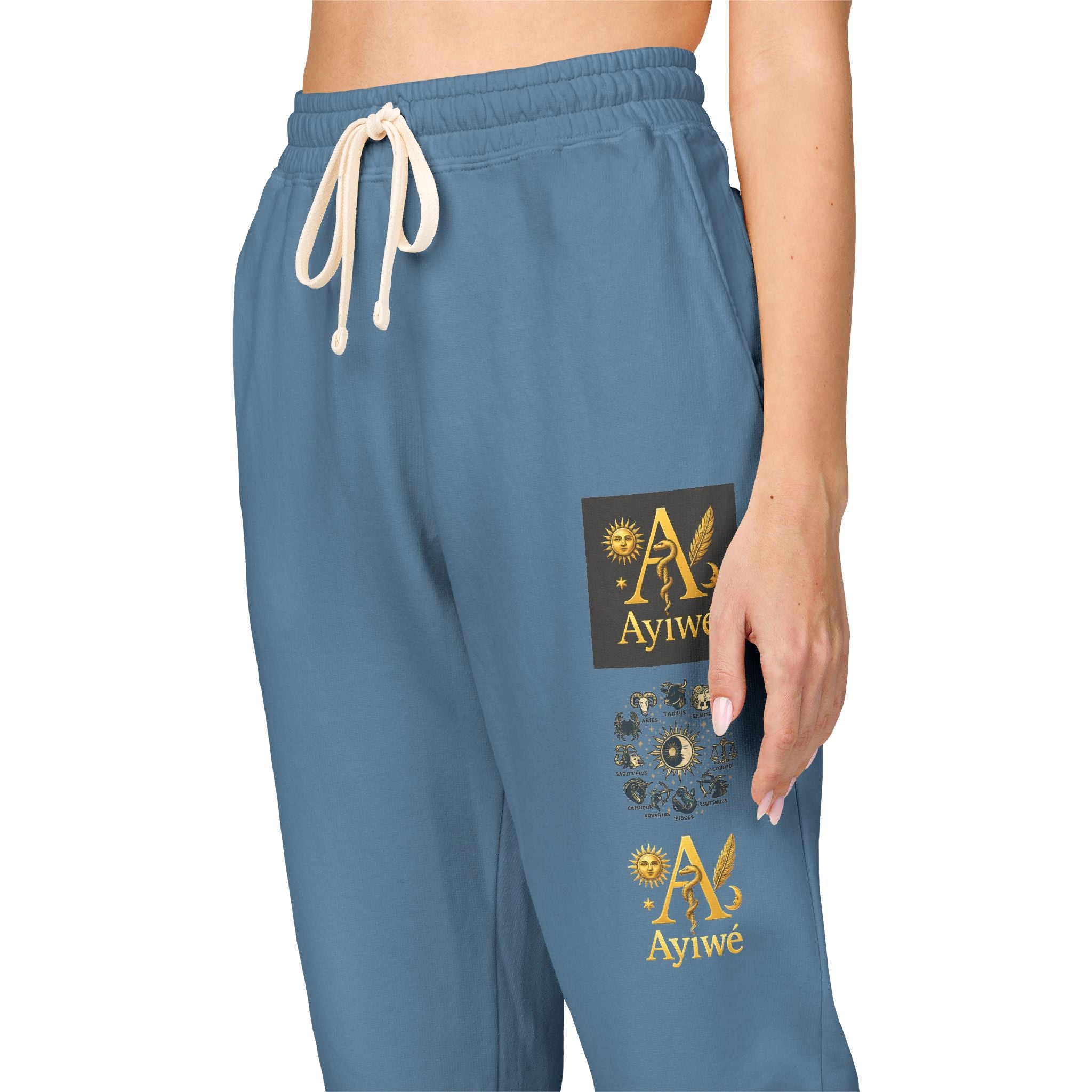 Fresh3-AyiWé Unisex Garment-Dyed Fleece Sweatpants
