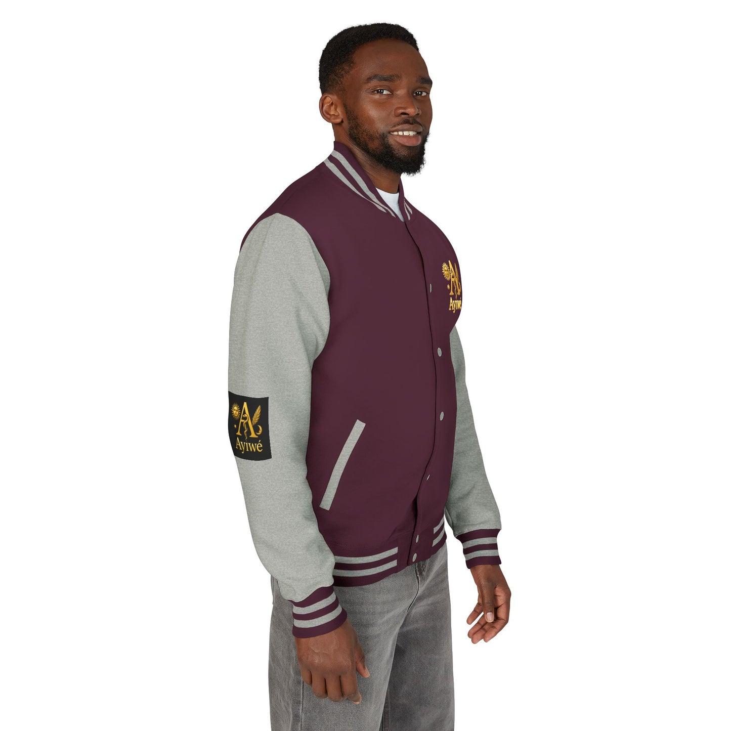 1 - A High DegreAyiWé Unisex Heavyweight Letterman Jacket - AyiWé Fashion & Style