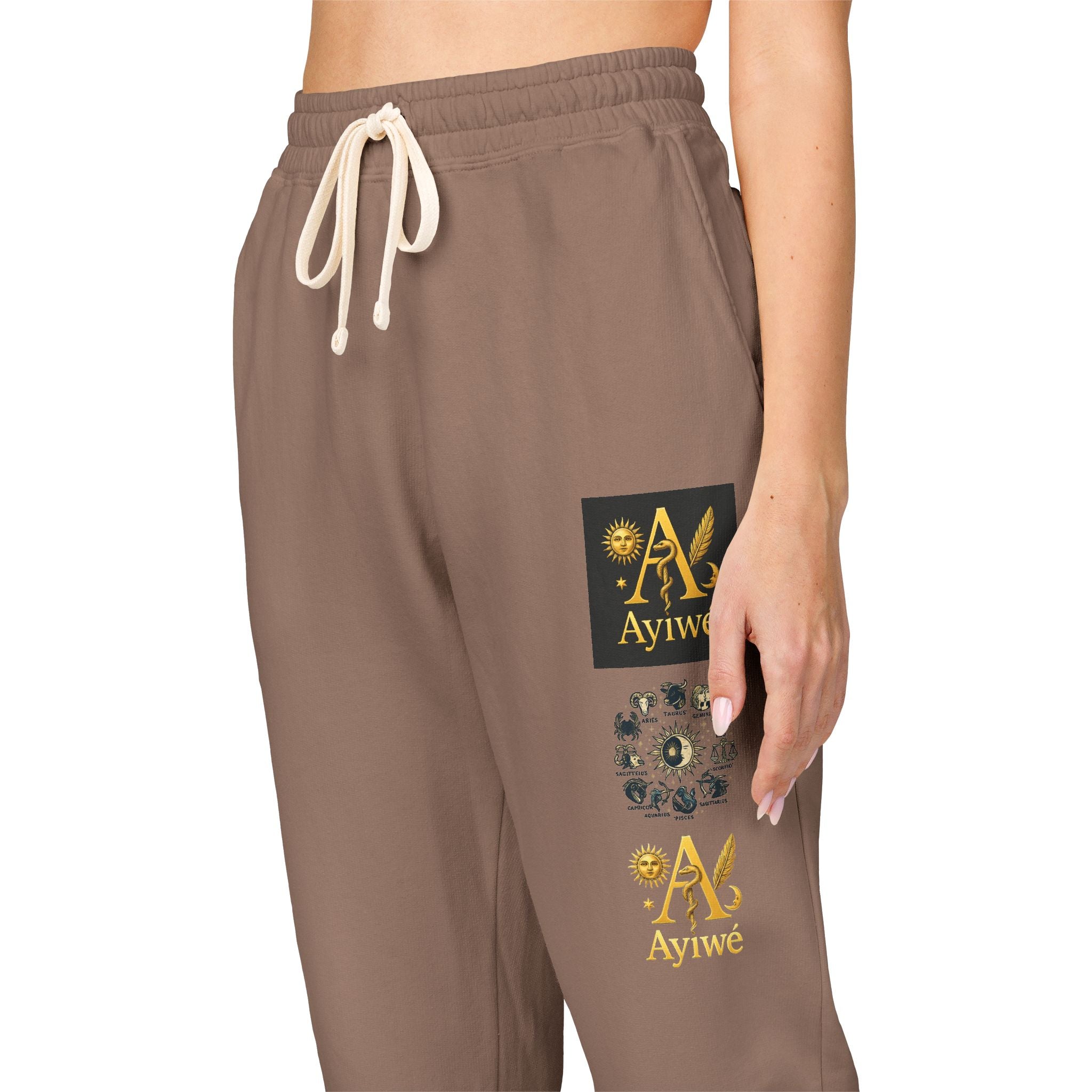Fresh3-AyiWé Unisex Garment-Dyed Fleece Sweatpants