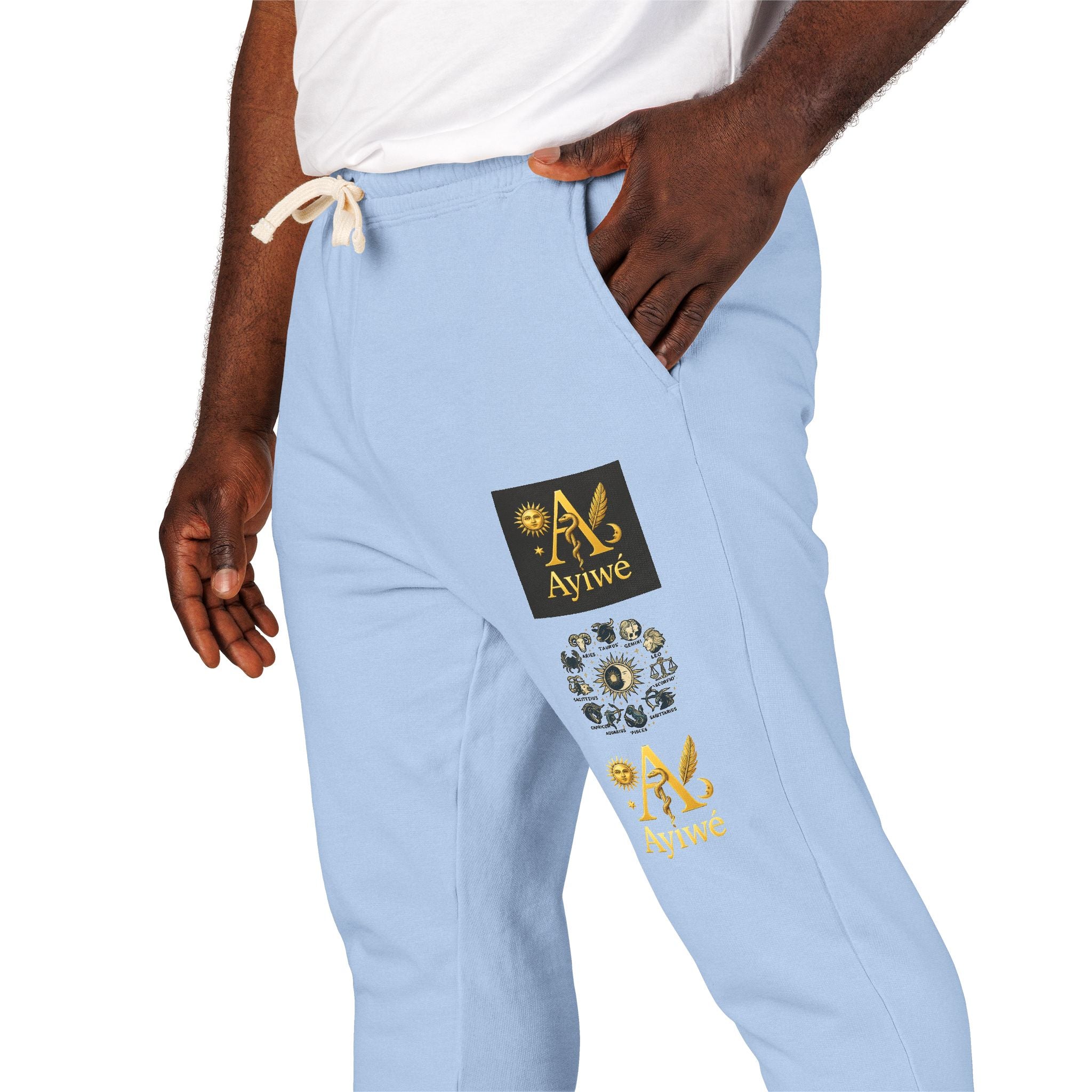 Fresh3-AyiWé Unisex Garment-Dyed Fleece Sweatpants