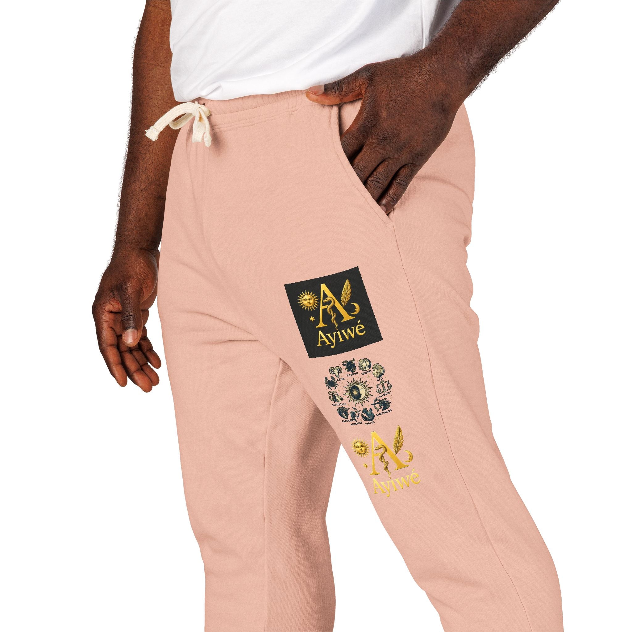 Fresh3-AyiWé Unisex Garment-Dyed Fleece Sweatpants