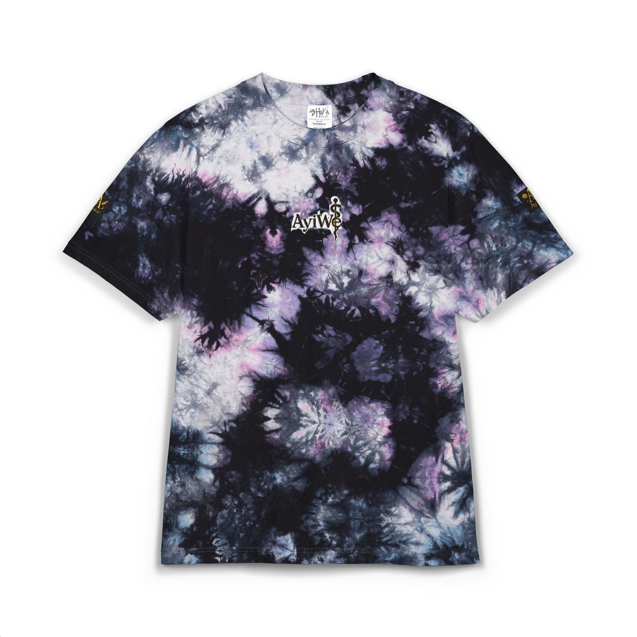 AyiWé-Fibo123 Oversized Tie-Dye T-Shirt (Embroidery)