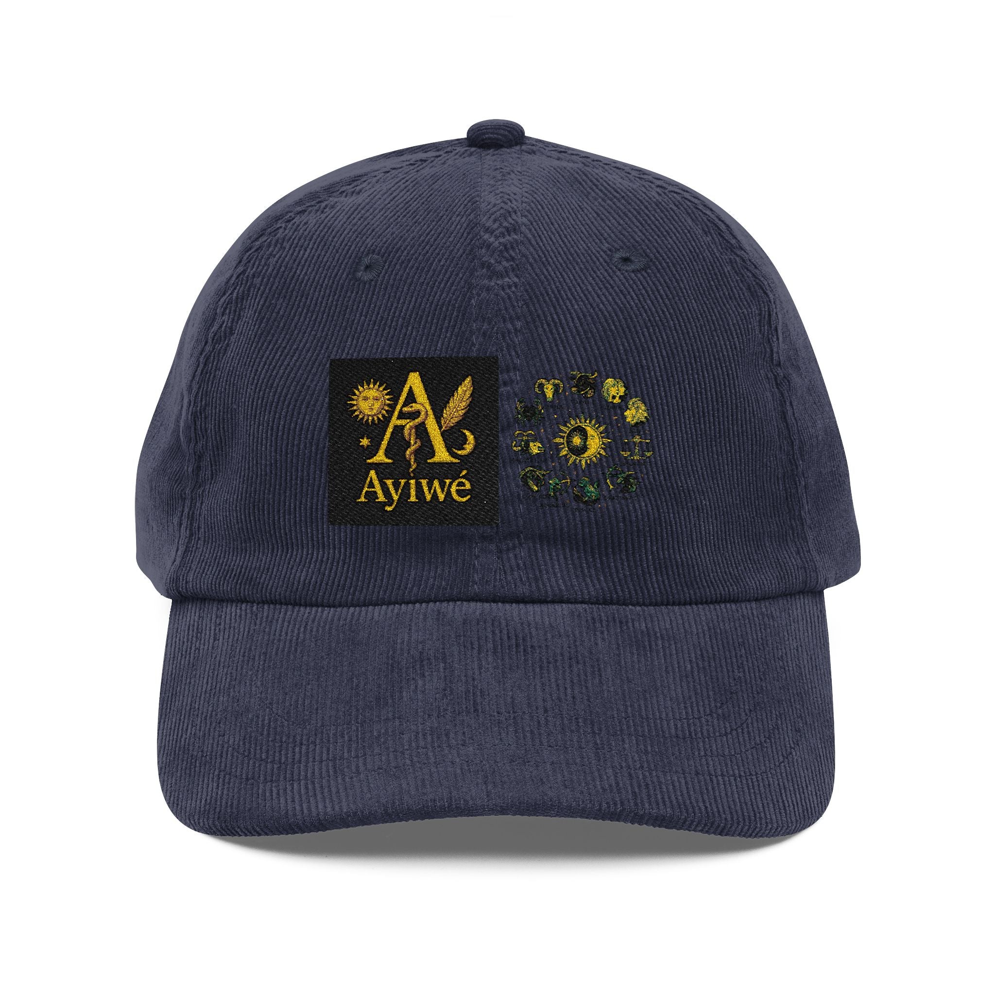 12Sun-AyiWé Vintage Corduroy Cap (Embroidery)