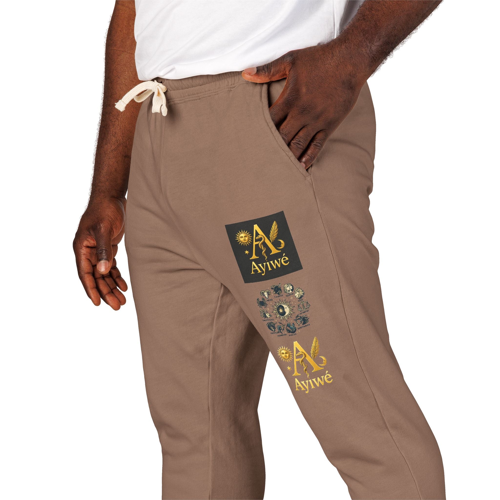 Fresh3-AyiWé Unisex Garment-Dyed Fleece Sweatpants