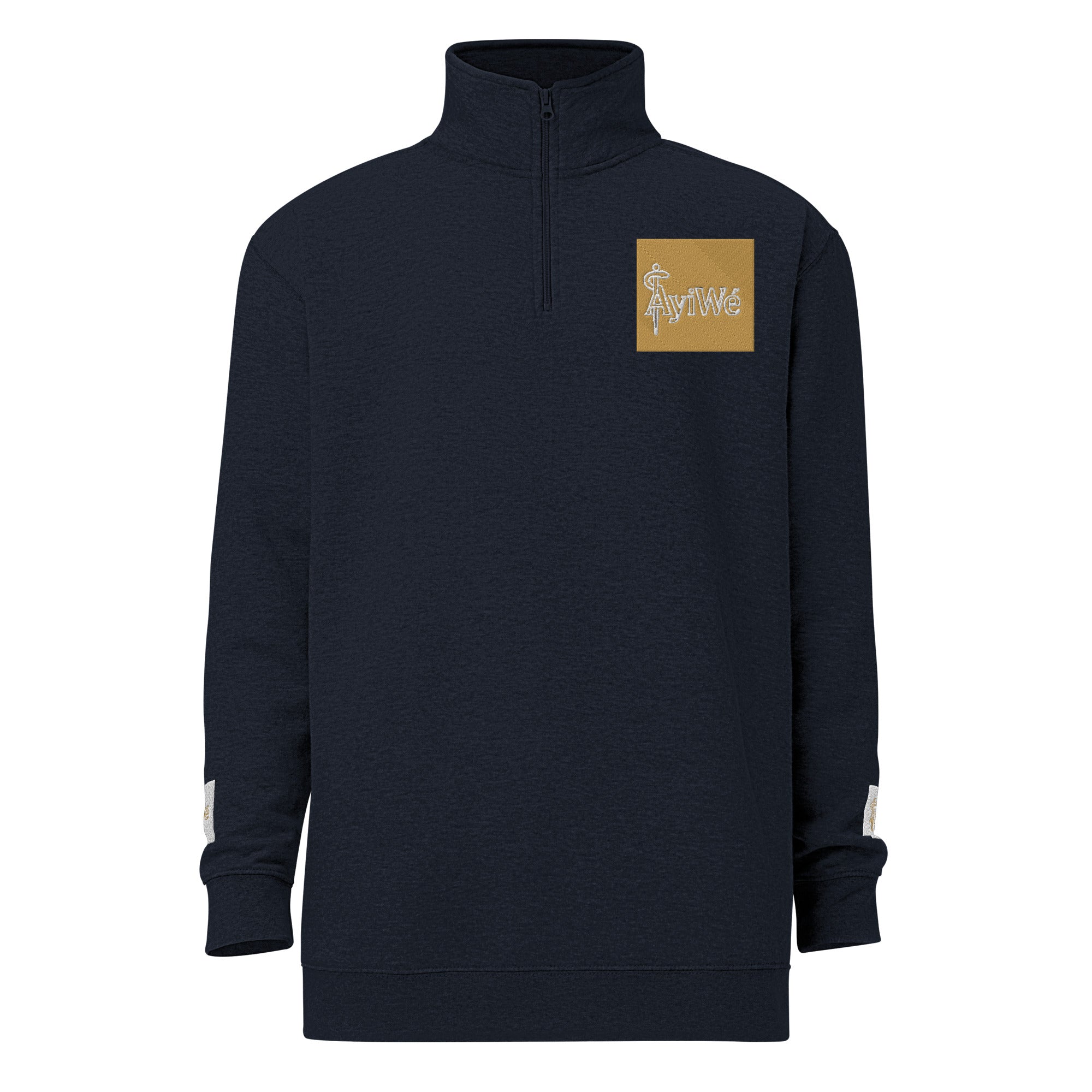 F - Cube1 Unisex fleece pullover, Powered by AyiWé F&S - AyiWé Fashion & Style