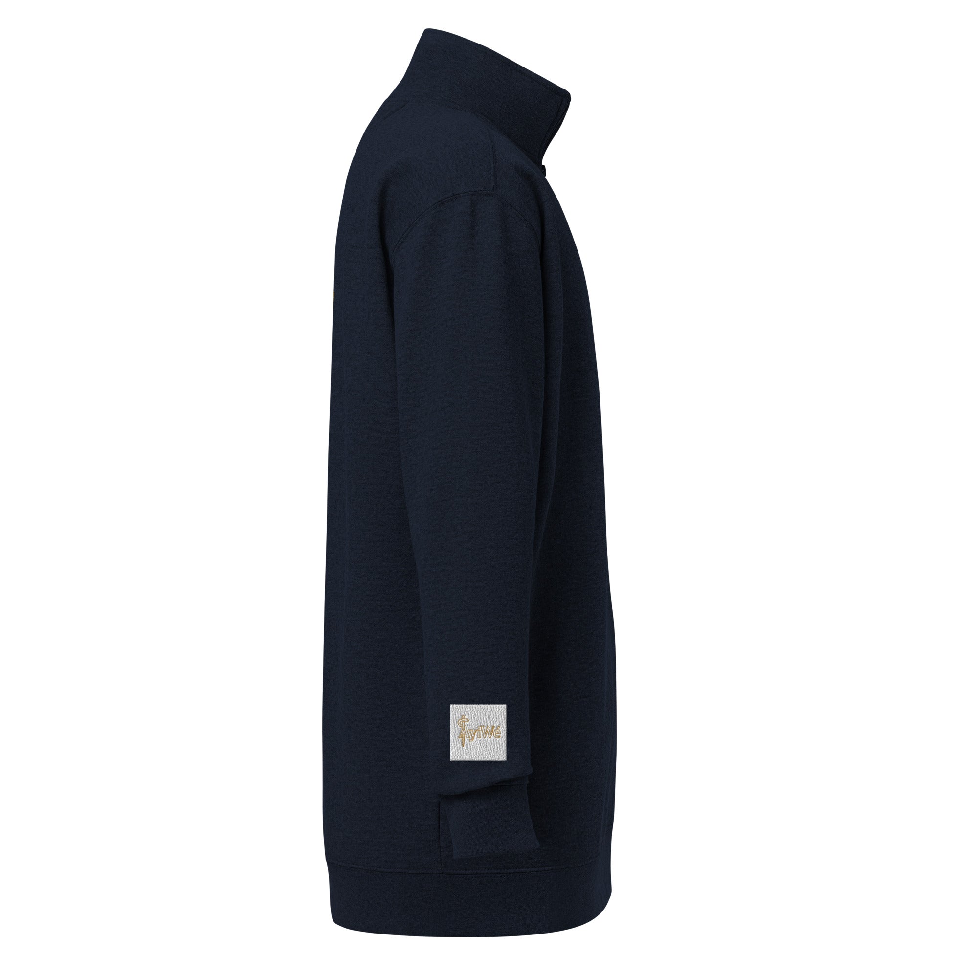 F - Cube1 Unisex fleece pullover, Powered by AyiWé F&S - AyiWé Fashion & Style