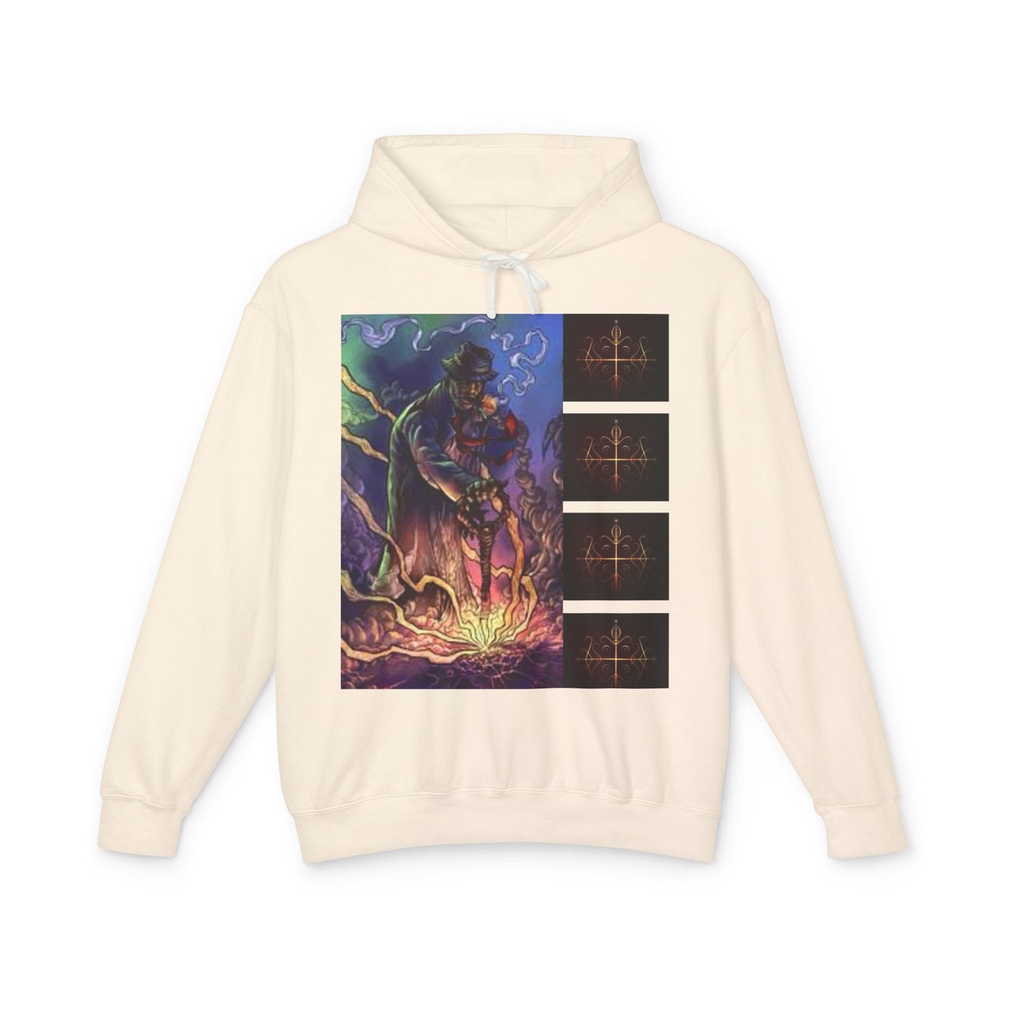 Ayi06 Unisex Lightweight Hooded Sweatshirt. Powered by AyiWe FS