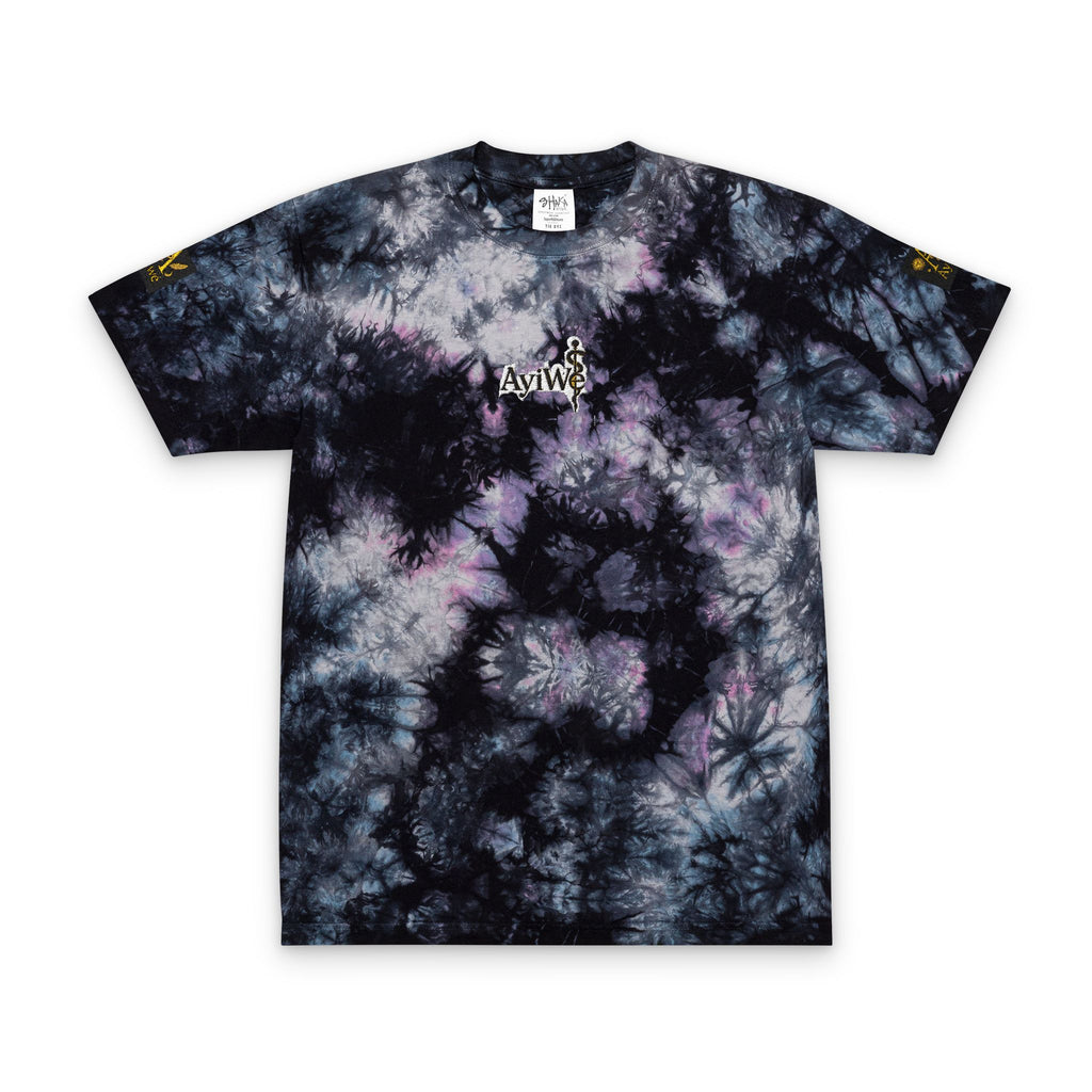 AyiWé-Fibo123 Oversized Tie-Dye T-Shirt (Embroidery)