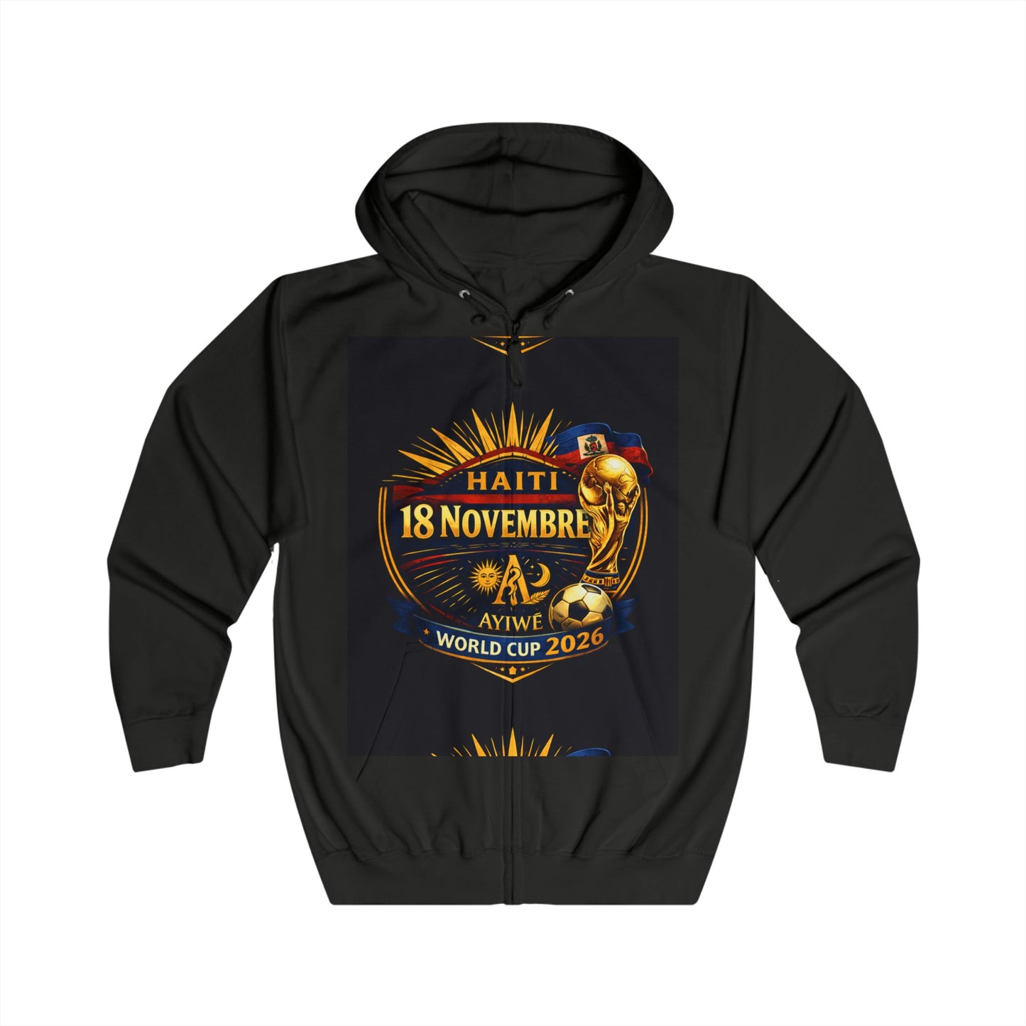 Ht - 2026 world cup Unisex Full Zip Hoodie by Ayiwe F&S - AyiWé Fashion & Style