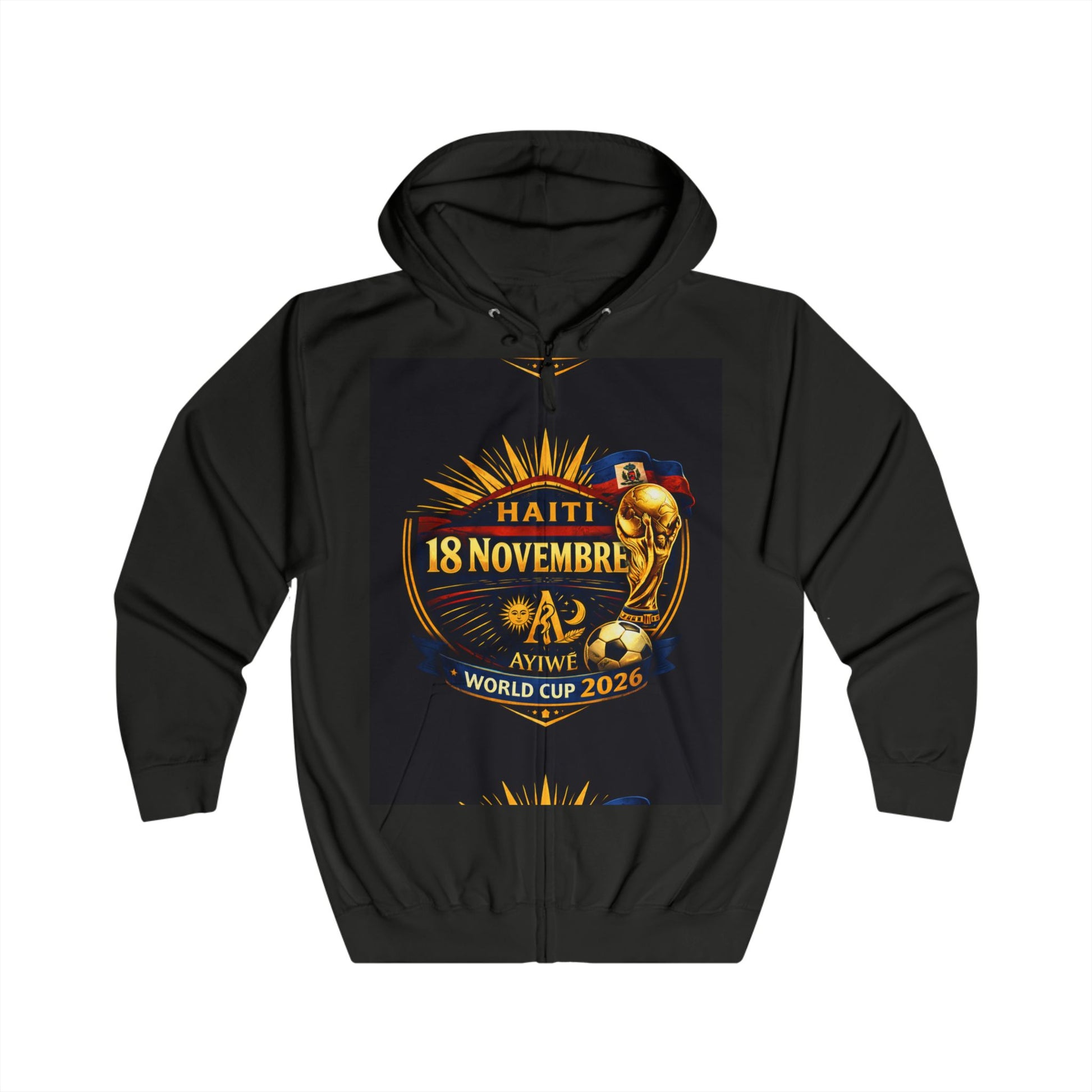 Ht - 2026 world cup Unisex Full Zip Hoodie by Ayiwe F&S - AyiWé Fashion & Style