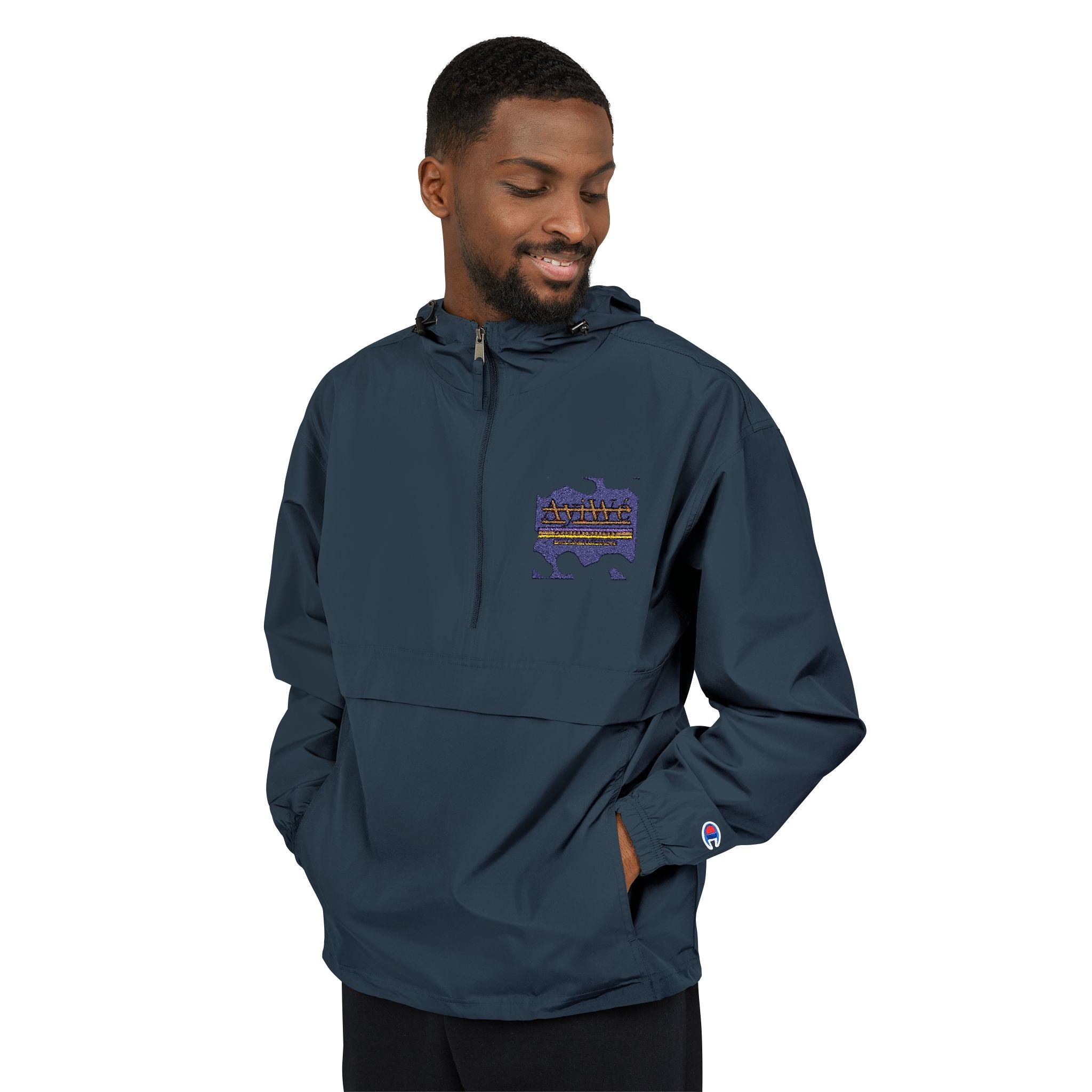 AyiWe13-Champion Unisex Packable Anorak Jacket