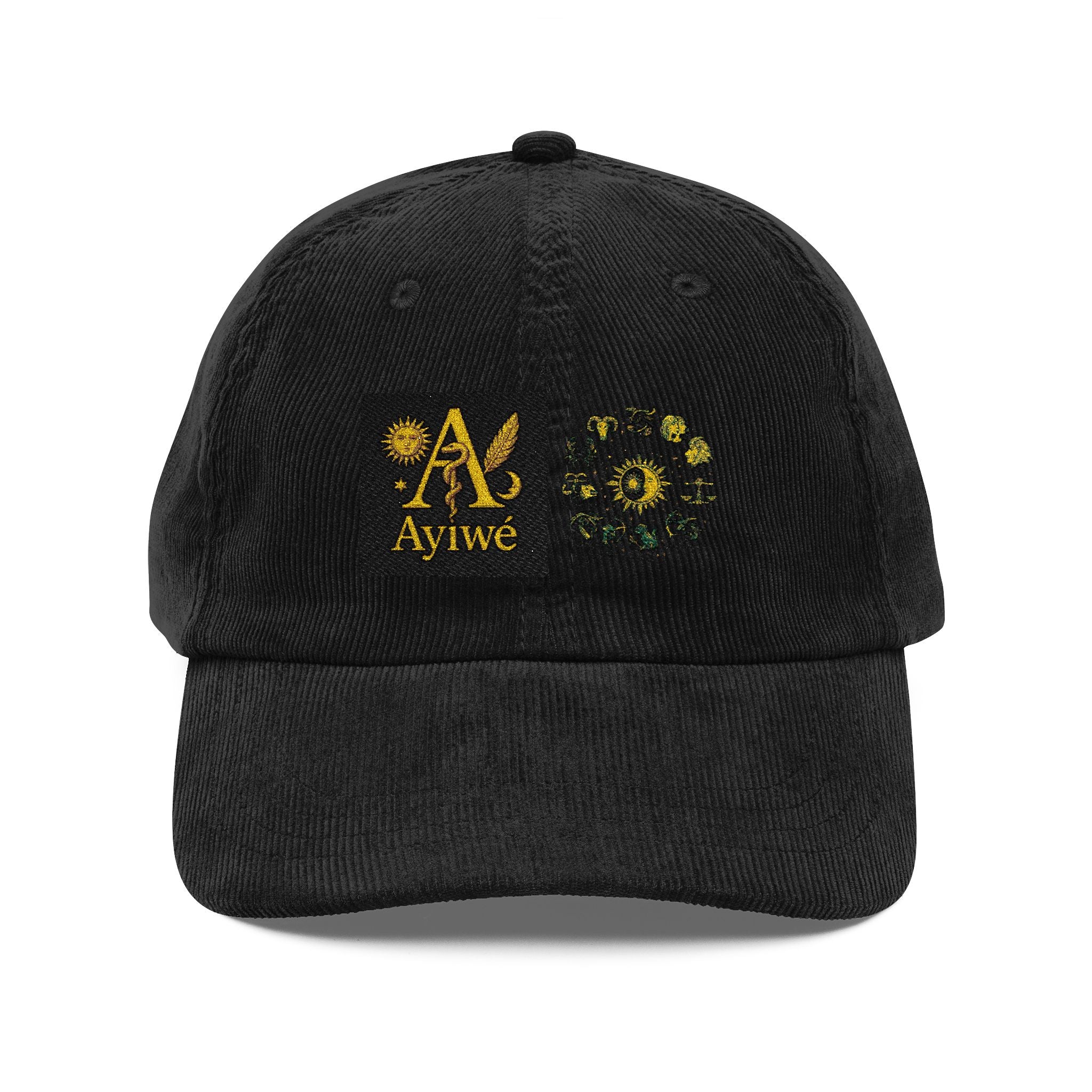 12Sun-AyiWé Vintage Corduroy Cap (Embroidery)