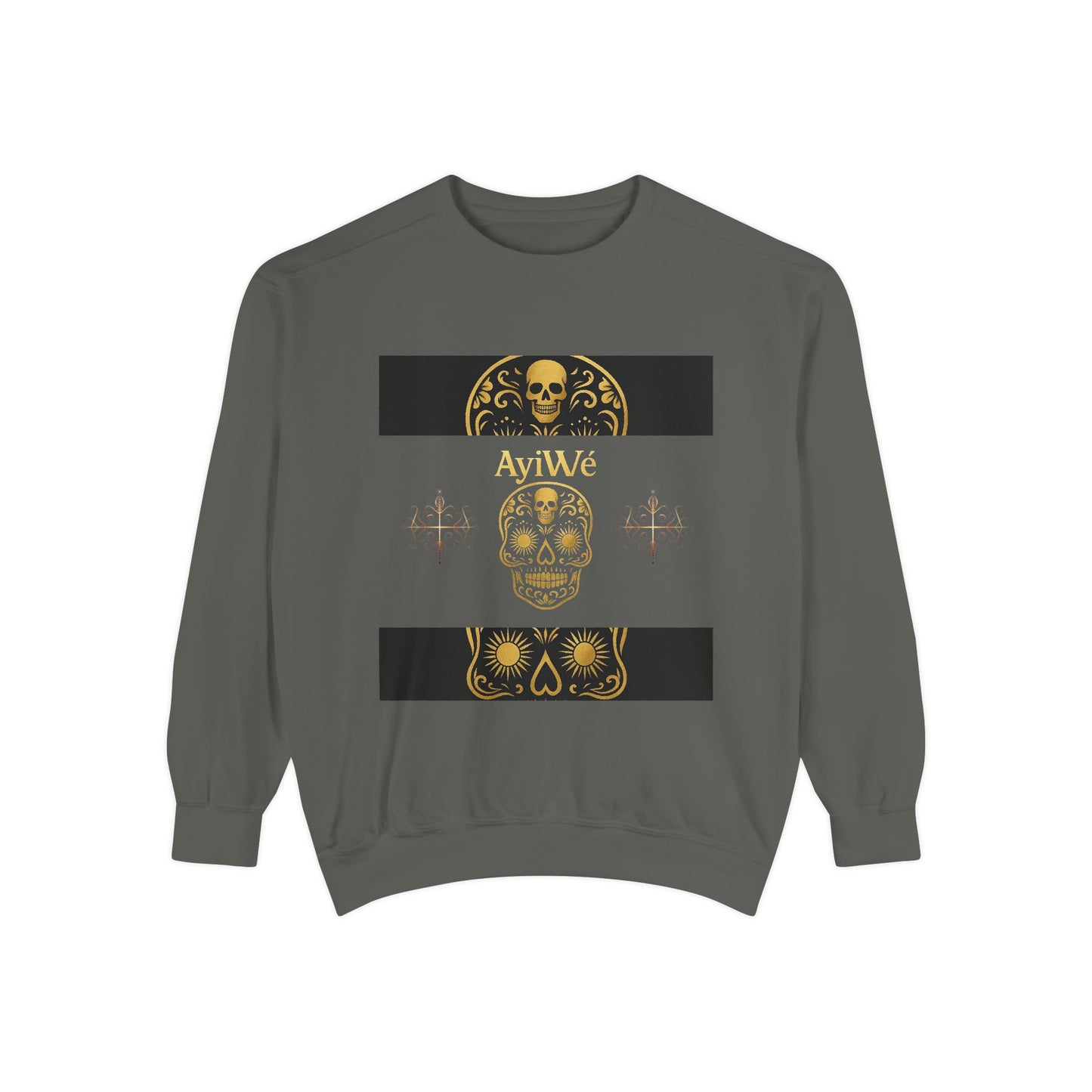 4K-Ayi Unisex Garment-Dyed Sweatshirt. Powered by AyiWe FS