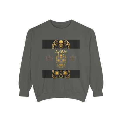 4K-Ayi Unisex Garment-Dyed Sweatshirt. Powered by AyiWe FS