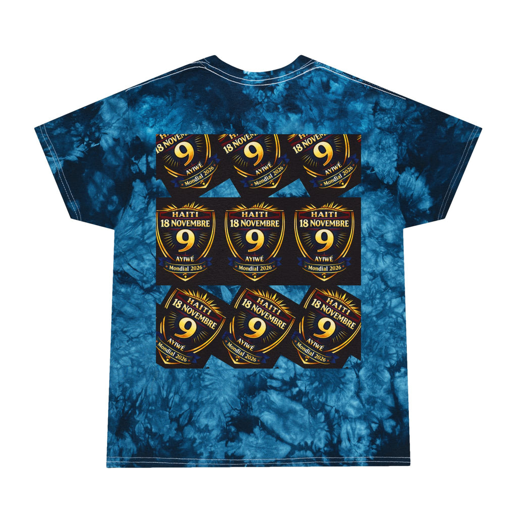 Ayiti18WC - Victoire WC 2026 Tie - Dye Tee, Crystal by AyiWe F&S by Ayiwe F&S - AyiWé Fashion & Style