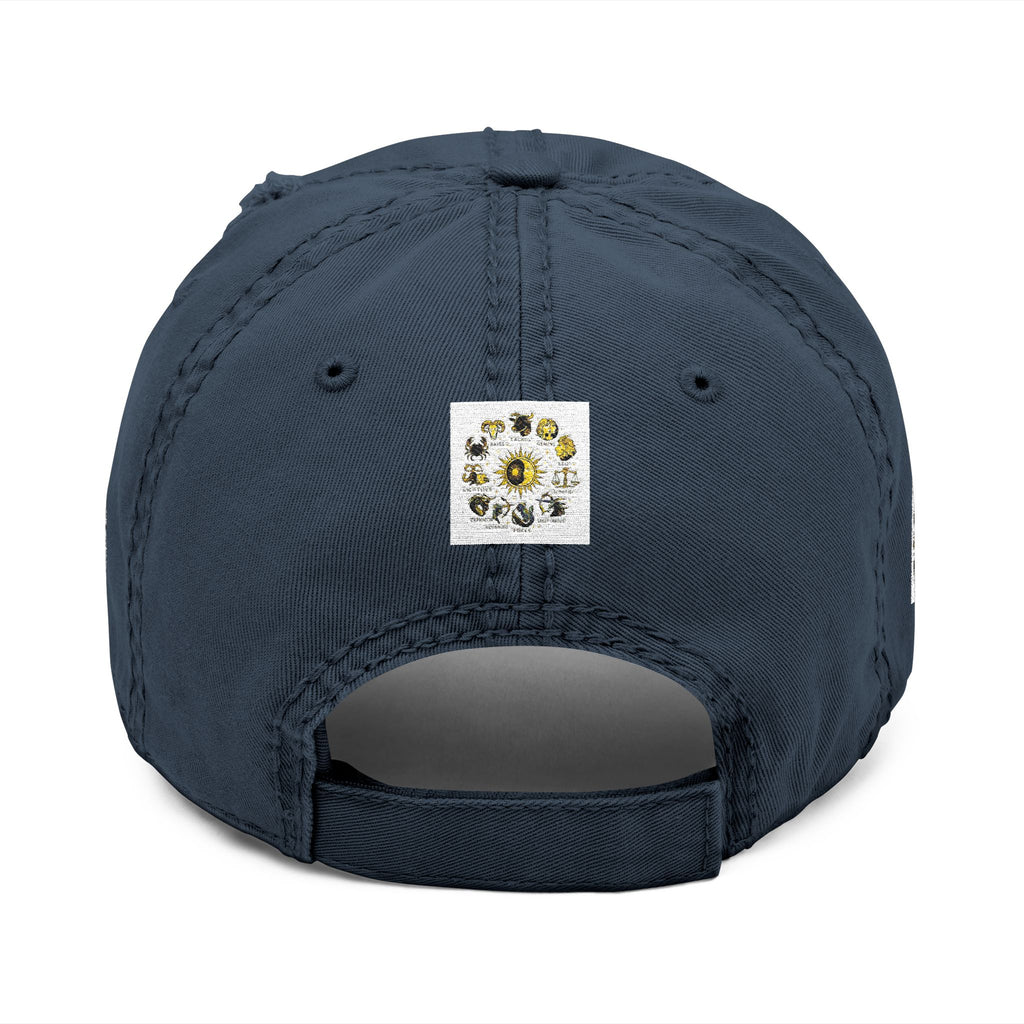 AB3-AyiWé Distressed Dad Hat (Embroidery)