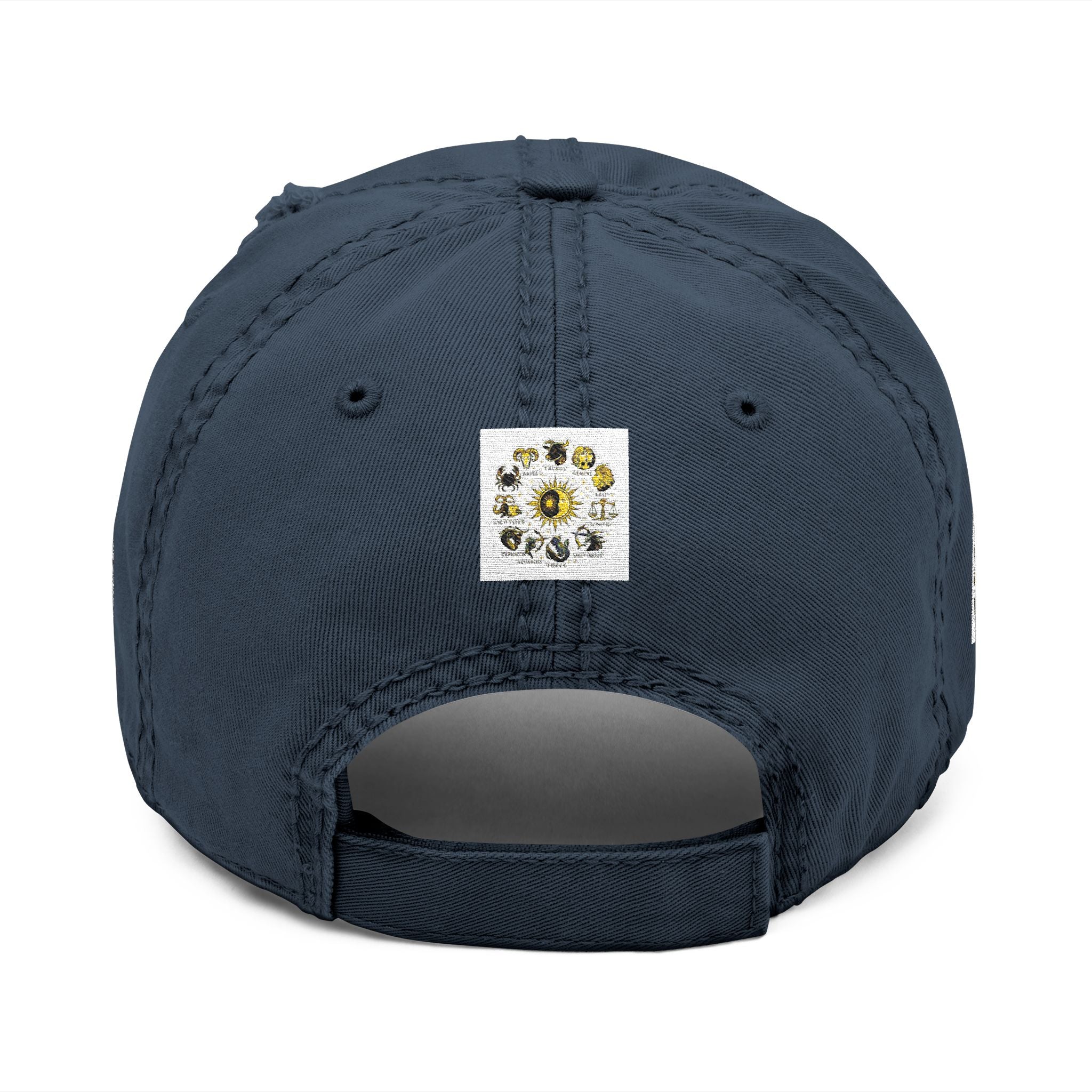 AB3-AyiWé Distressed Dad Hat (Embroidery)