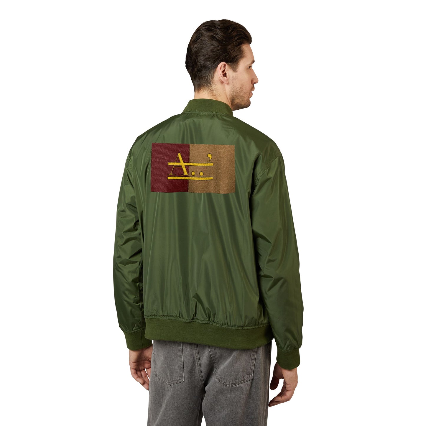 AyiWe - Soldier1 Recycled Bomber Jacket (Embroidery) Unisex - AyiWé Fashion & Style