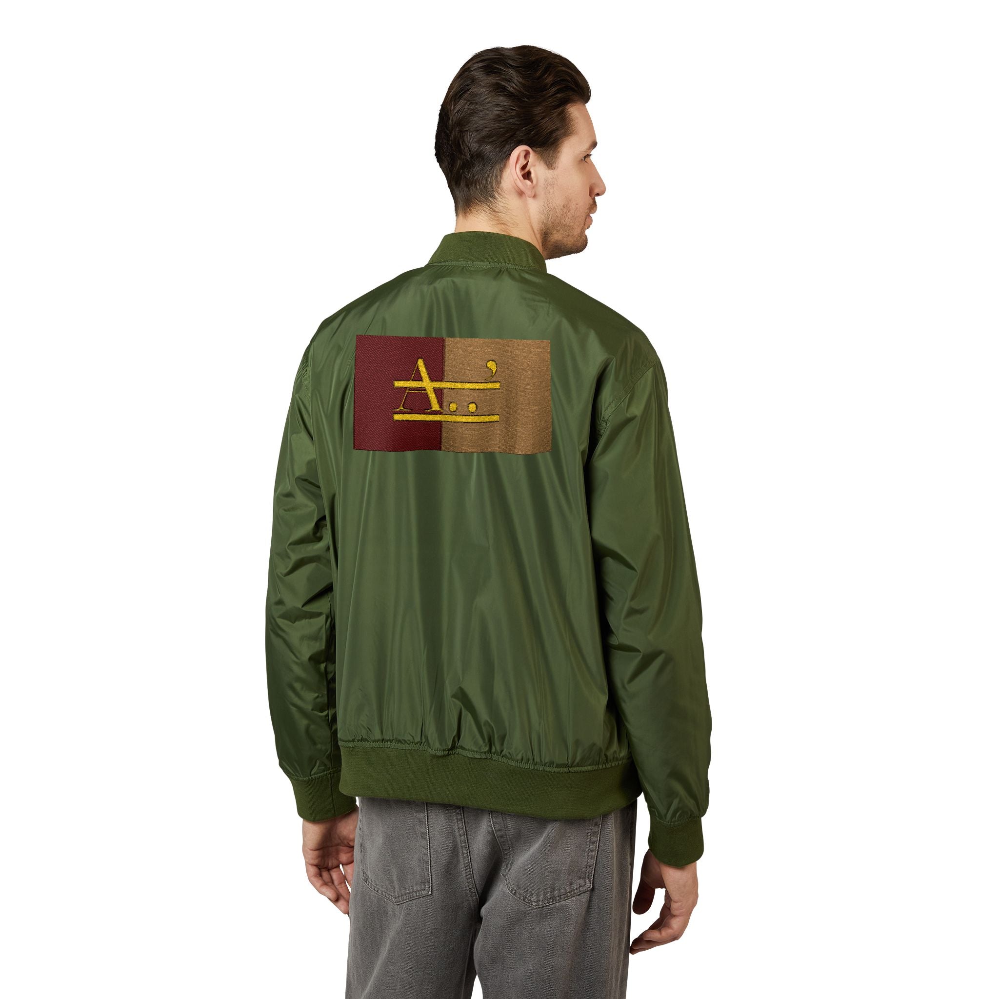 AyiWe-Soldier1 Recycled Bomber Jacket (Embroidery) Unisex