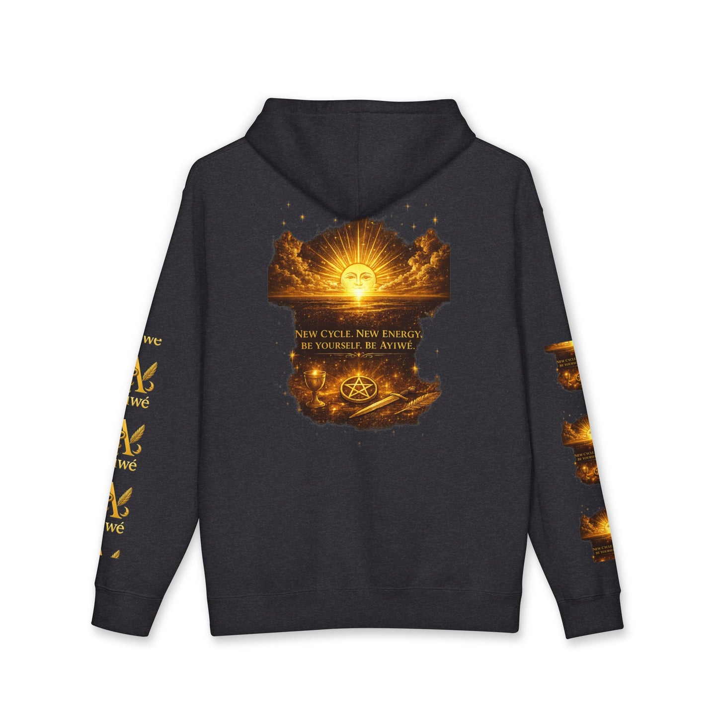 OneSun-Unisex Heavyweight Hooded Sweatshirt. Powered by AyiWe F&S