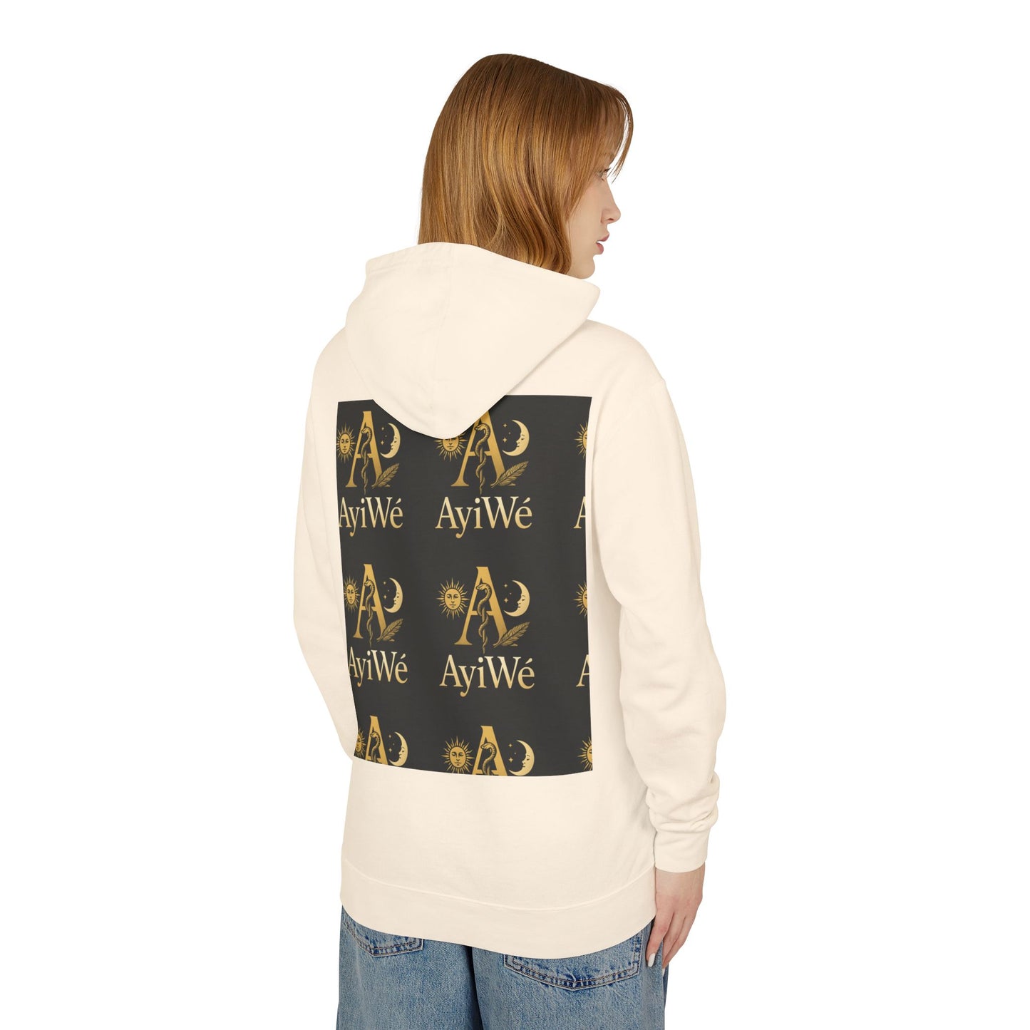 Ayi06 Unisex Lightweight Hooded Sweatshirt. Powered by AyiWe FS