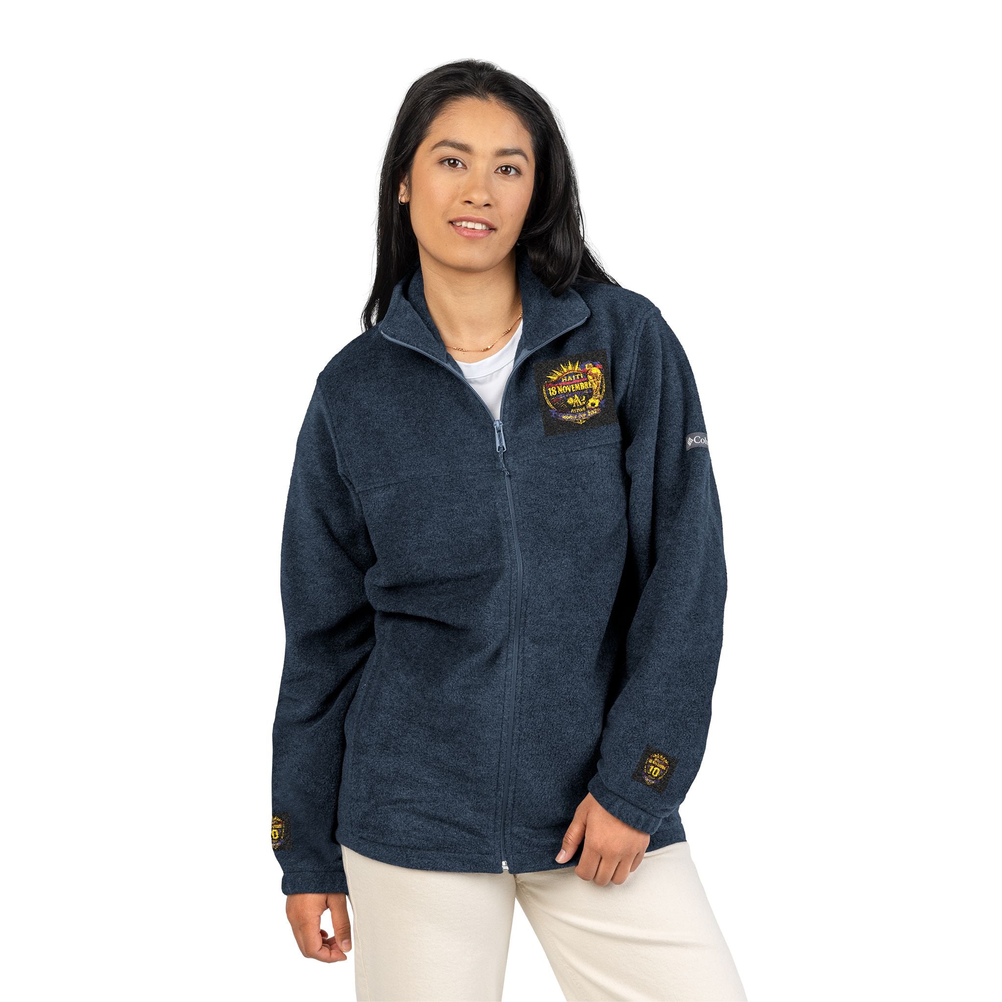 Ht - 2026 Mondial/18Nov Unisex Columbia Fleece Jacket (Embroidery) by AyiWe F&S - AyiWé Fashion & Style