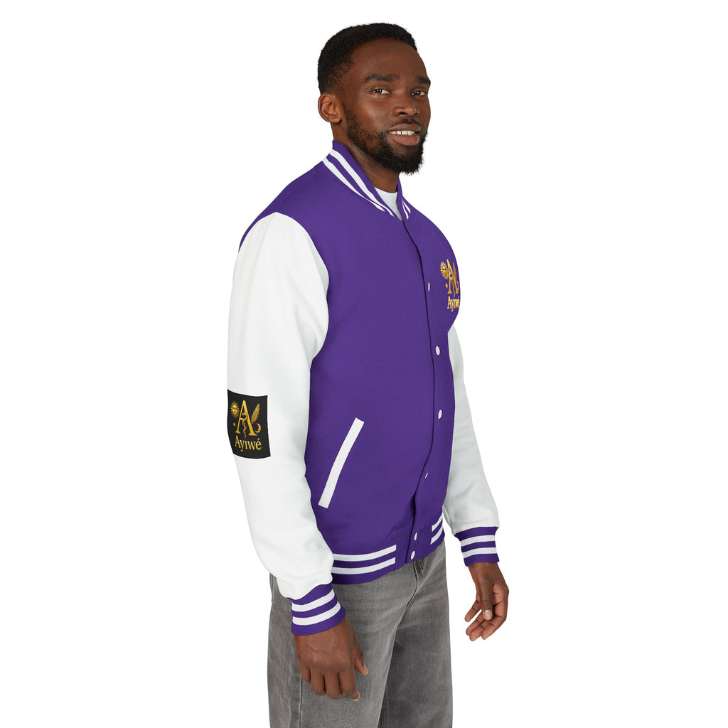 1-A High DegreAyiWé Unisex Heavyweight Letterman Jacket