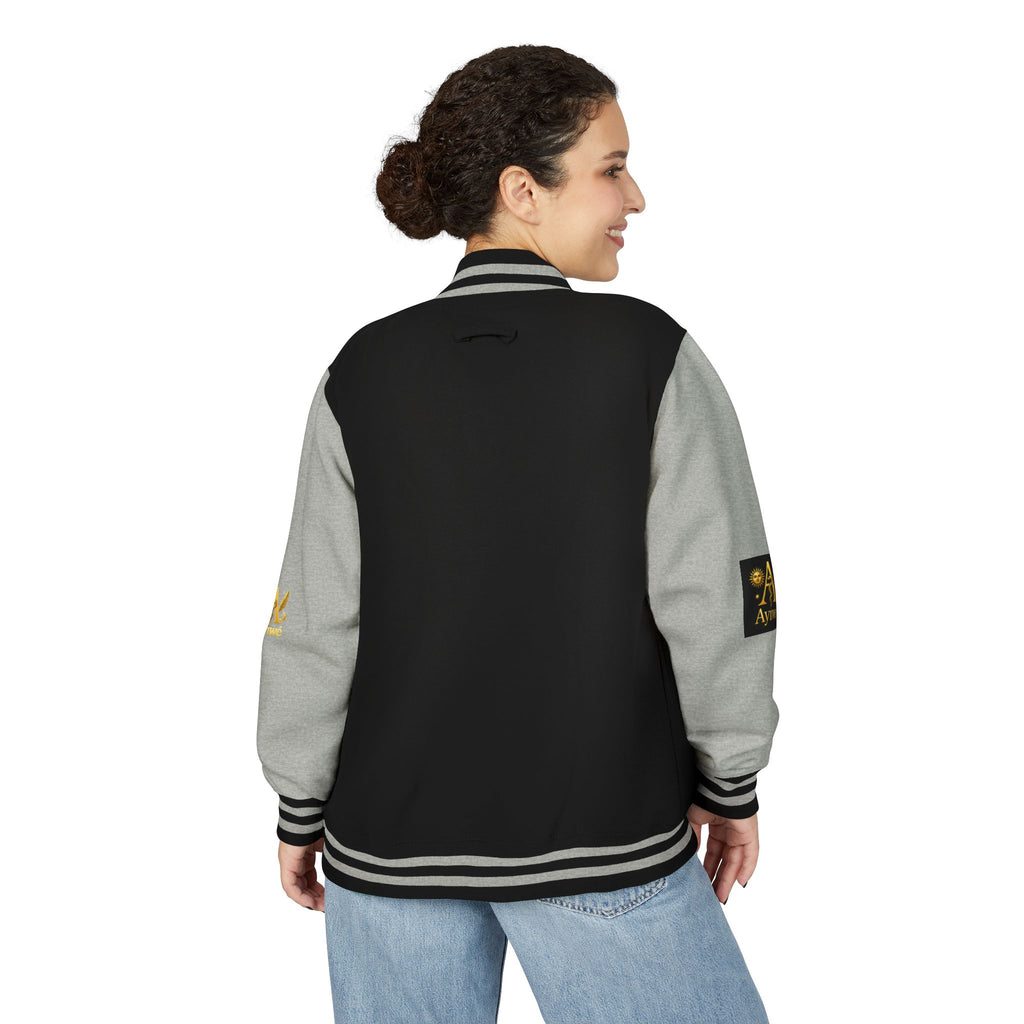 1-A High DegreAyiWé Unisex Heavyweight Letterman Jacket