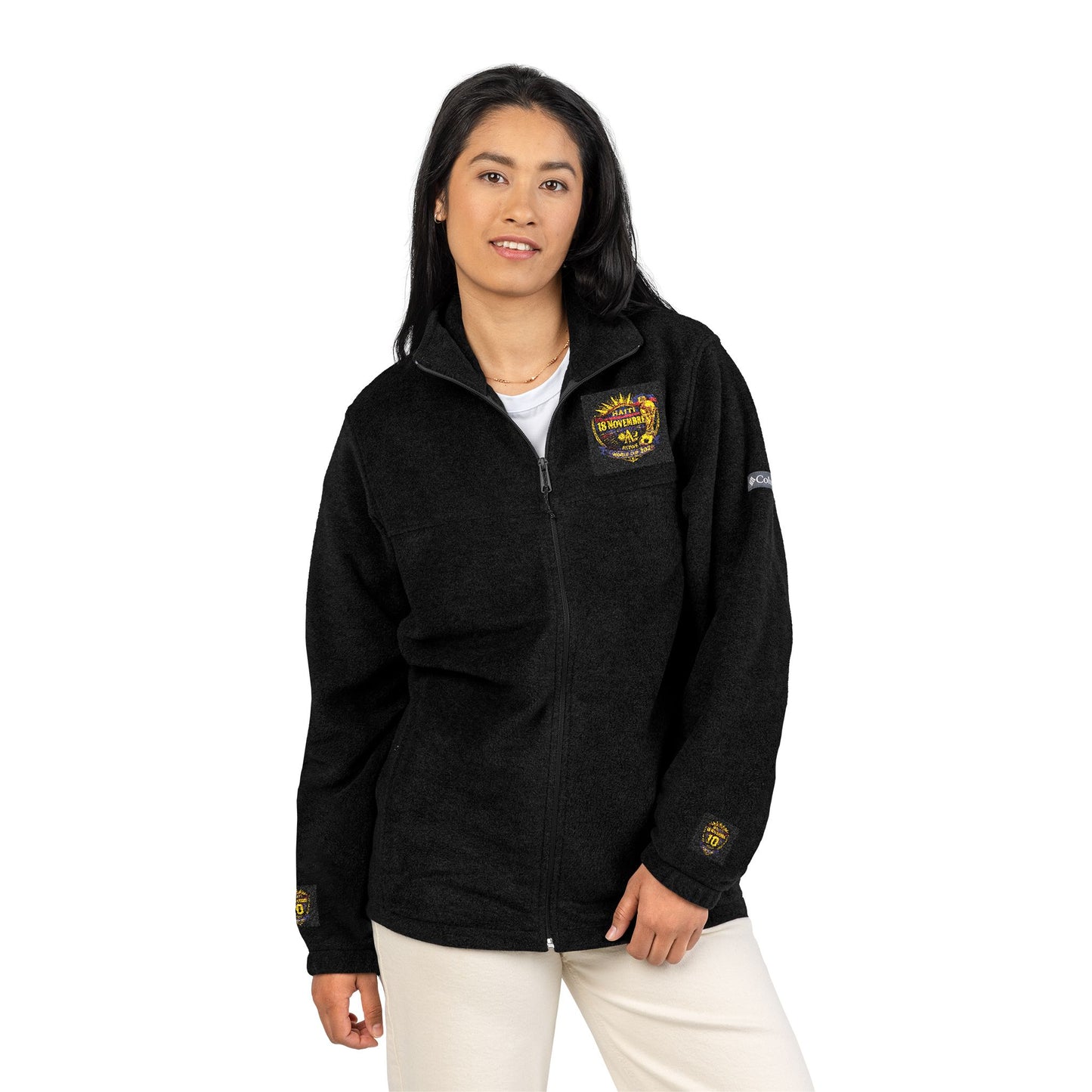 Ht - 2026 Mondial/18Nov Unisex Columbia Fleece Jacket (Embroidery) by AyiWe F&S - AyiWé Fashion & Style