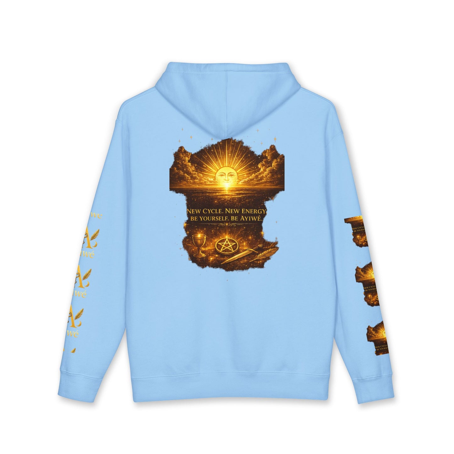 OneSun-Unisex Heavyweight Hooded Sweatshirt. Powered by AyiWe F&S
