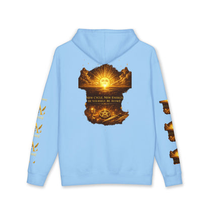 OneSun-Unisex Heavyweight Hooded Sweatshirt. Powered by AyiWe F&S