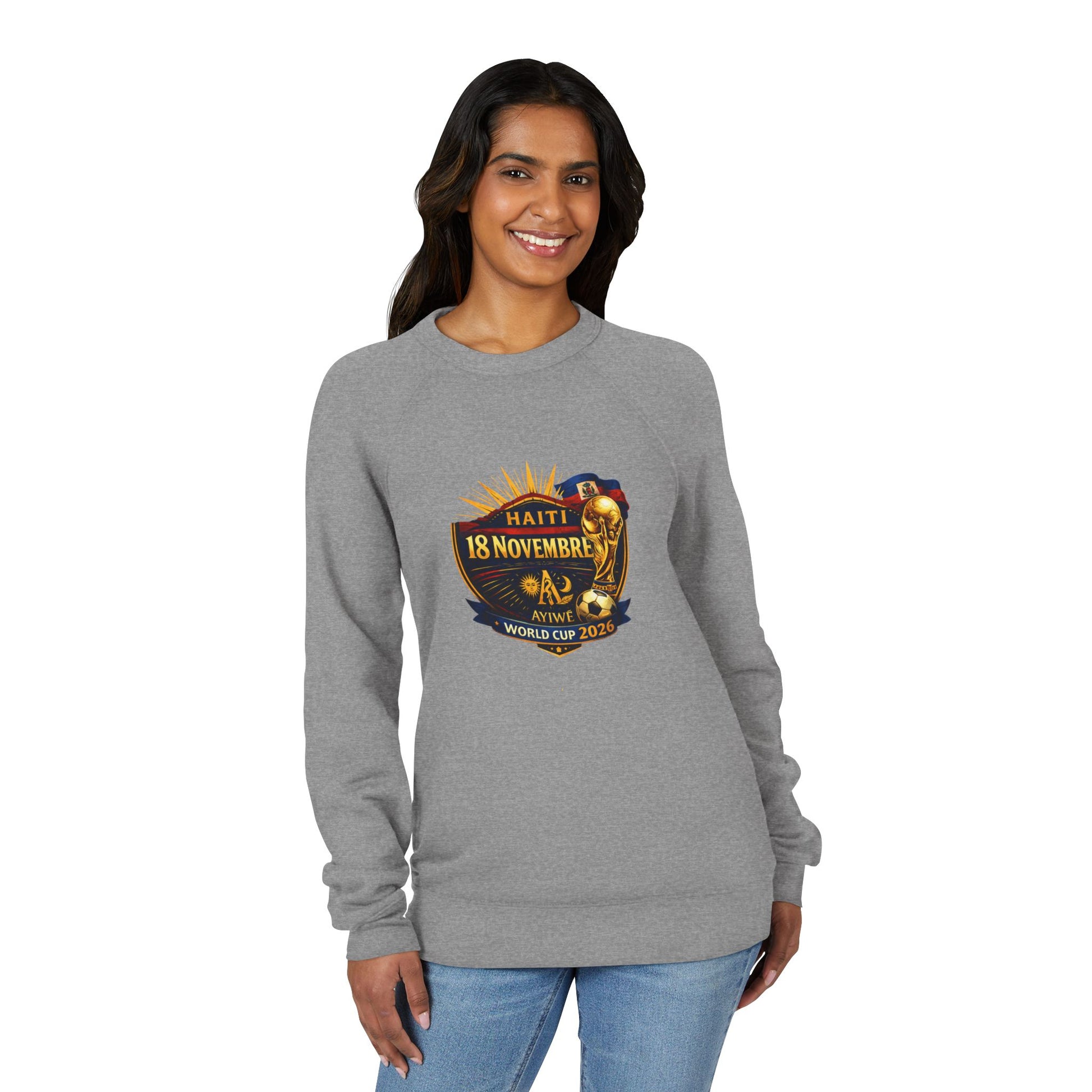 ht - Champion 2026 Unisex Sponge Fleece Raglan Sweatshirt by AyiWe F&S - AyiWé Fashion & Style