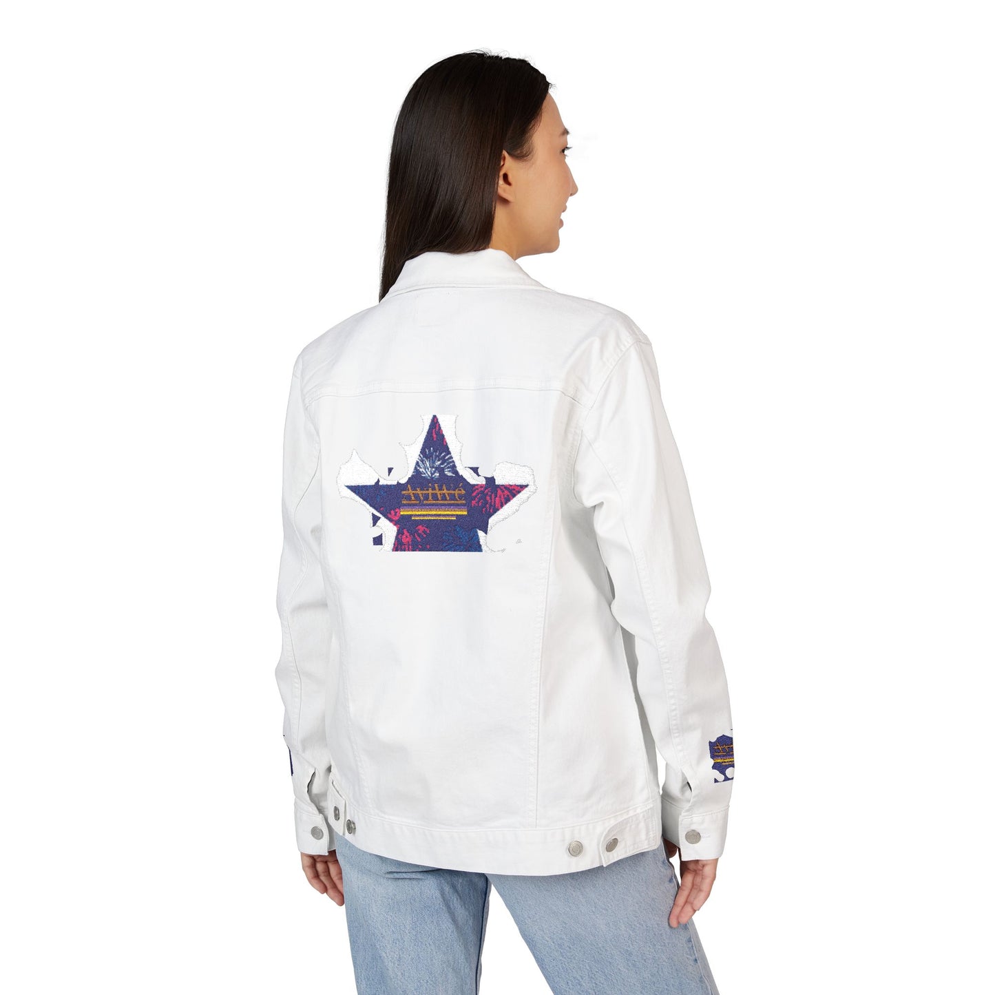 Fibonacci - AyiWeF Unisex Denim Jacket (Embroidery) - AyiWé Fashion & Style