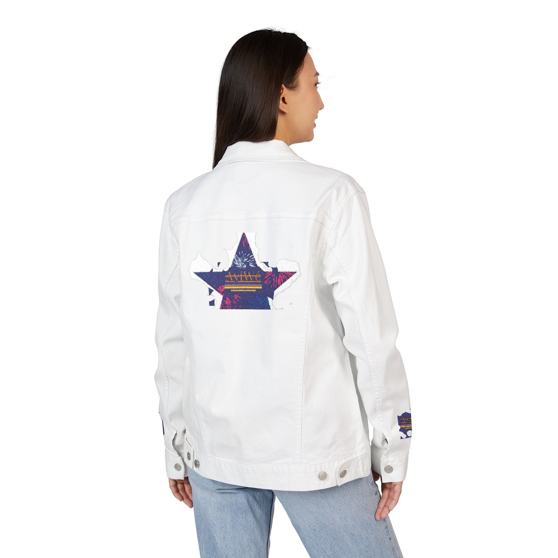 Fibonacci - AyiWeF Unisex Denim Jacket (Embroidery) - AyiWé Fashion & Style