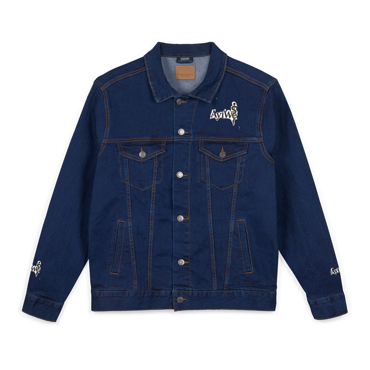 1AyiWé - Day&Night12 Unisex Denim Jacket (Embroidery) - AyiWé Fashion & Style