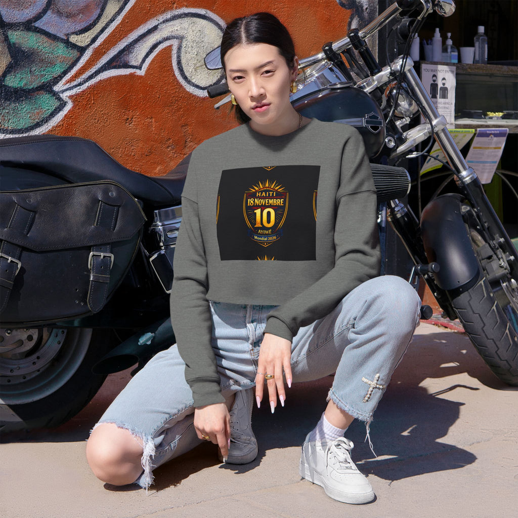 Ht1 - world Cup 2026 Women's Cropped Sweatshirt by AyiWe F&S - AyiWé Fashion & Style