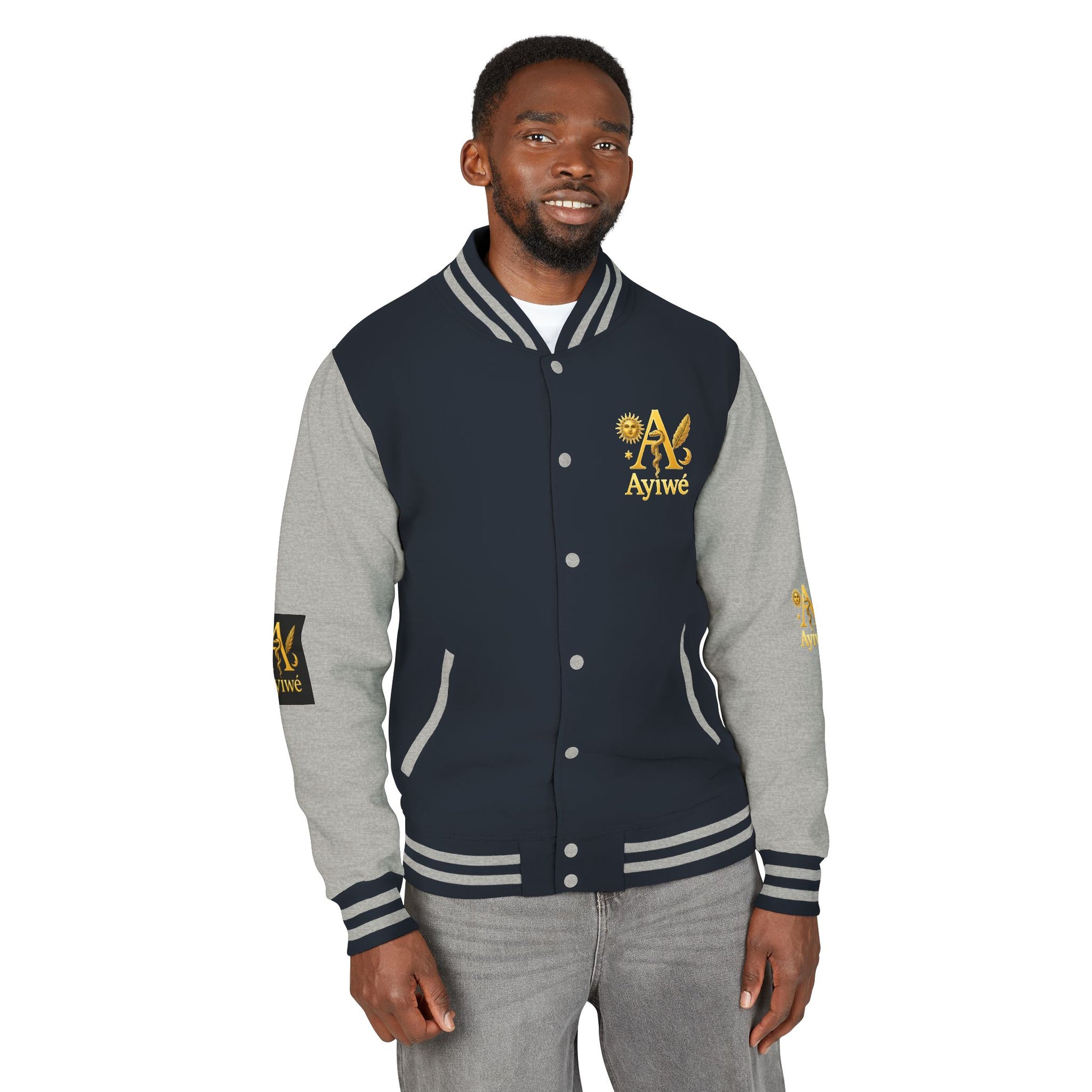 1 - A High DegreAyiWé Unisex Heavyweight Letterman Jacket - AyiWé Fashion & Style