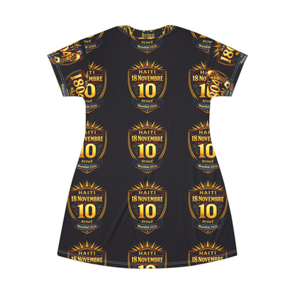 Ht - Marabou - WC2026 T-Shirt Dress (AOP) by AyiWe F&S - AyiWé Fashion & Style