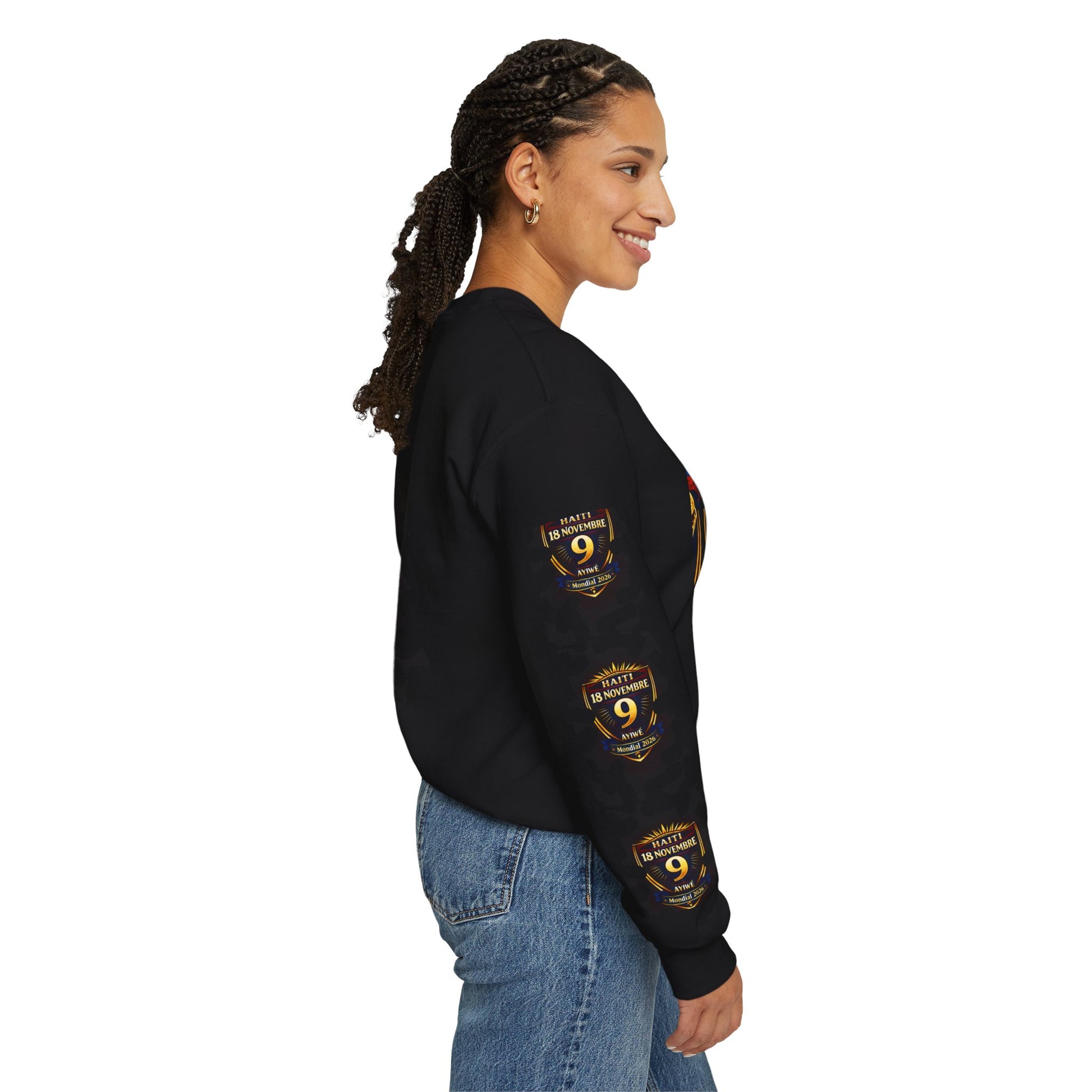 Ayiti18WC - Goal1 Unisex Heavy Blend™ Crewneck Sweatshirt by AyiWe F&S - AyiWé Fashion & Style