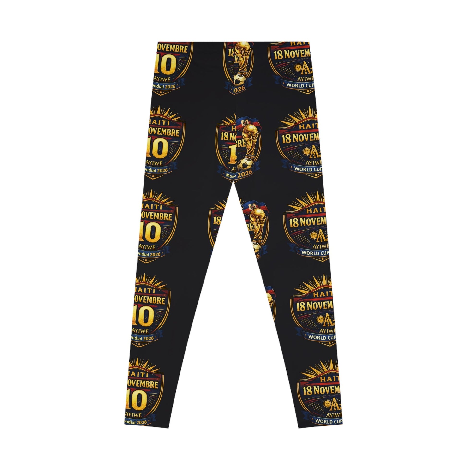 Ayiti1804 - Mondial 2026 Stretchy Leggings (AOP) by AyiWe F&S - AyiWé Fashion & Style