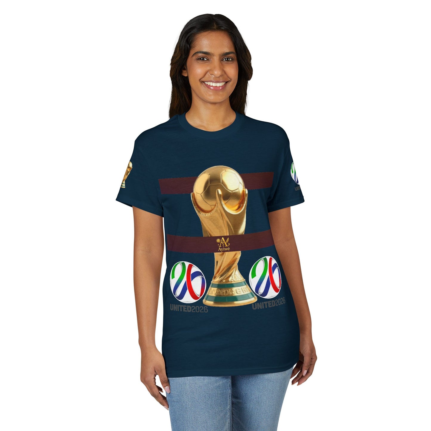 Unity03-Ayi Unisex DryBlend® T-Shirt. Powered by AyiWe F&S