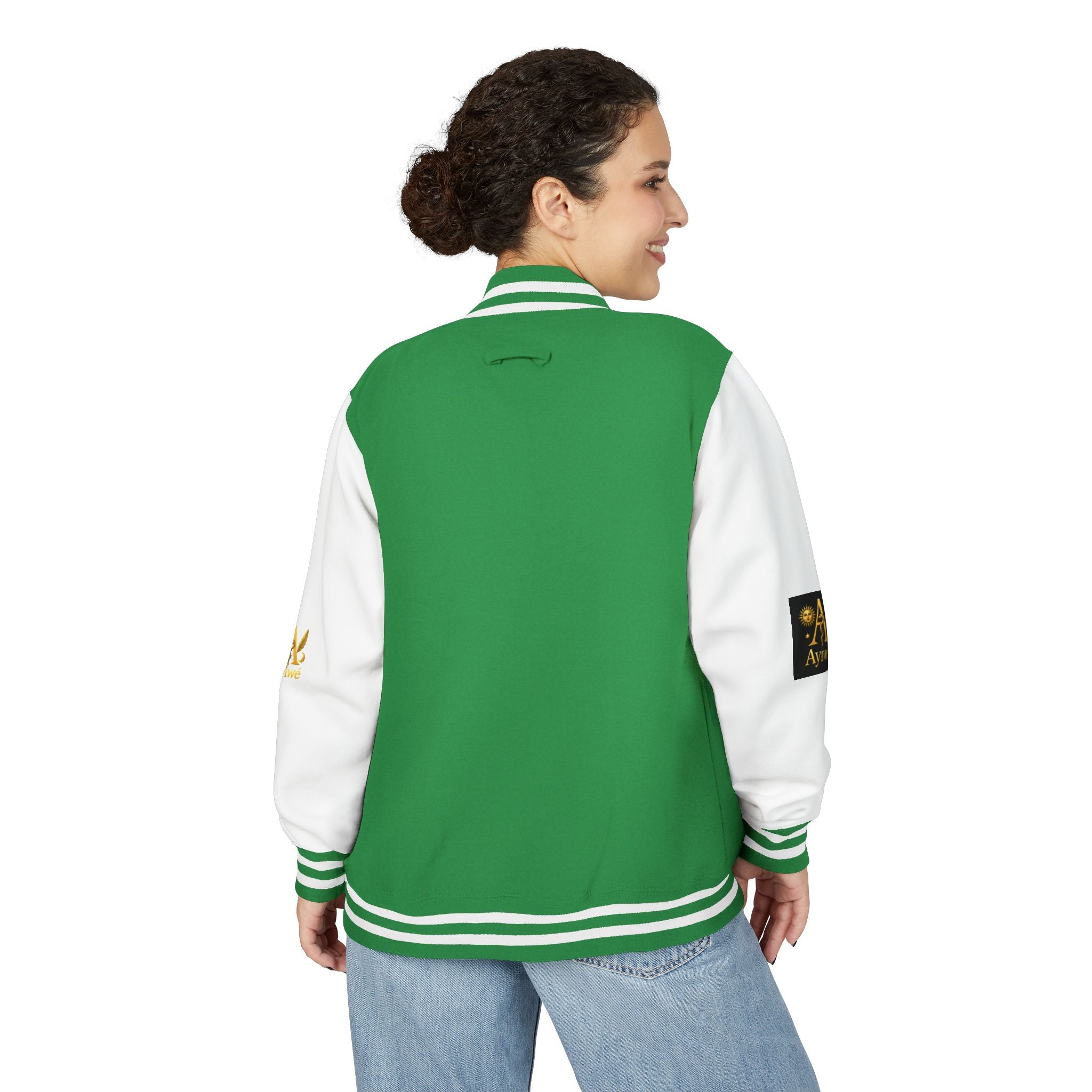 1-A High DegreAyiWé Unisex Heavyweight Letterman Jacket