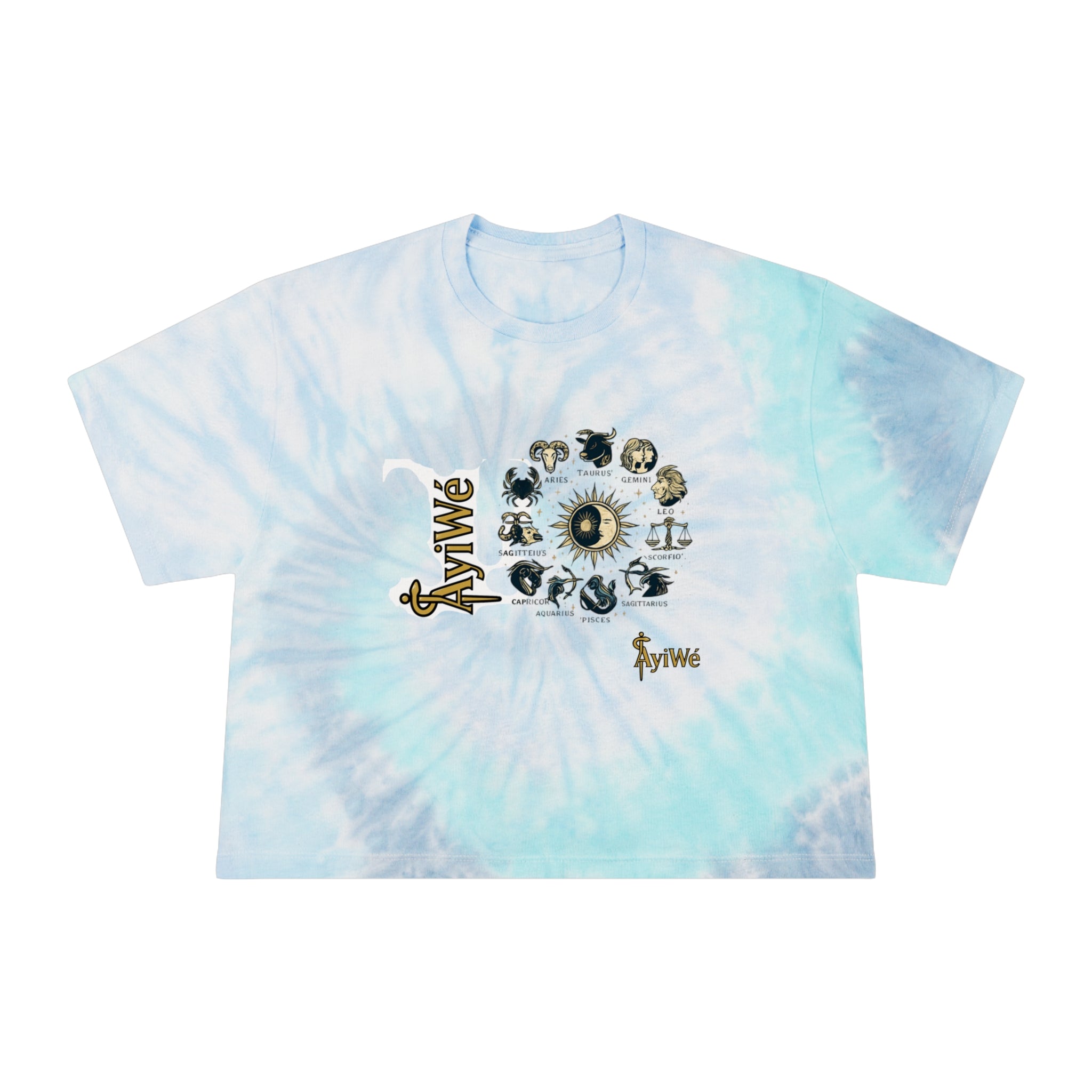 Beliza-Latina AyiWé Women's Tie-Dye Crop Tee
