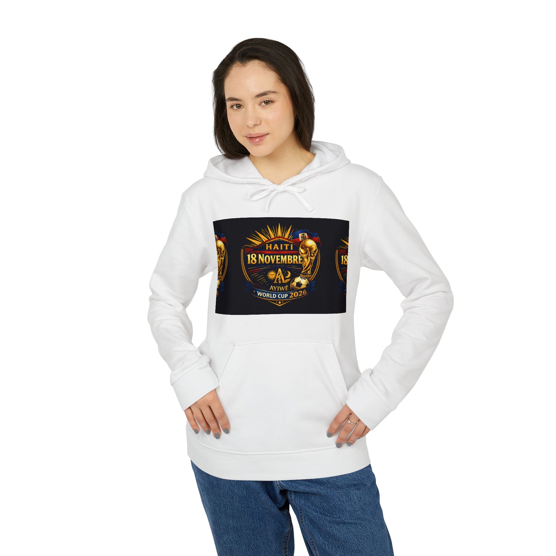 Haiti - 18Nov. adidasXAyiWe Unisex Fleece Hoodie by AyiWe F&S - AyiWé Fashion & Style