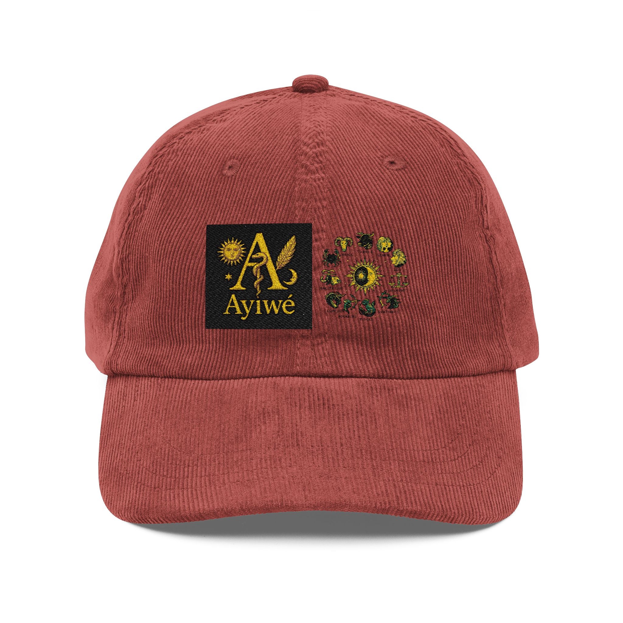 12Sun-AyiWé Vintage Corduroy Cap (Embroidery)