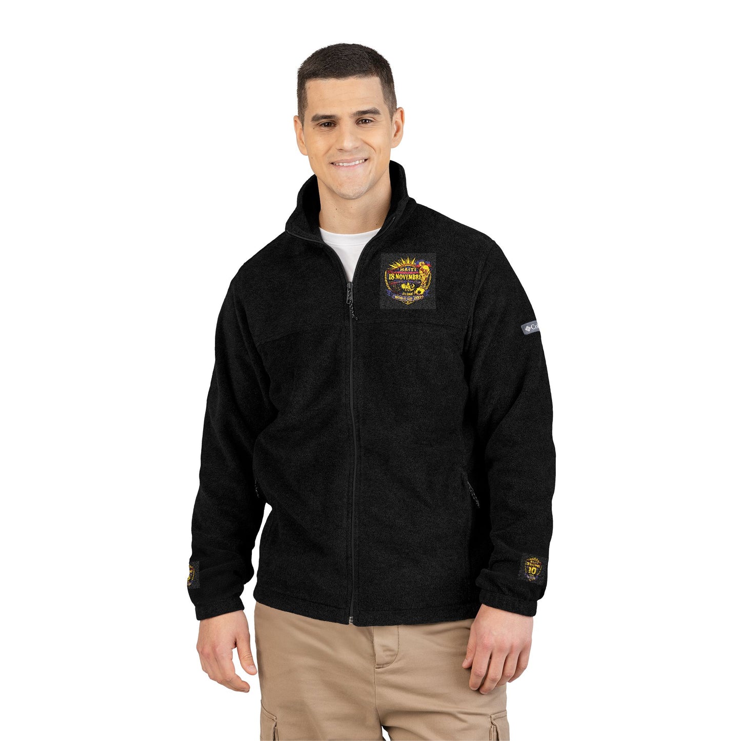 Ht - 2026 Mondial/18Nov Unisex Columbia Fleece Jacket (Embroidery) by AyiWe F&S - AyiWé Fashion & Style