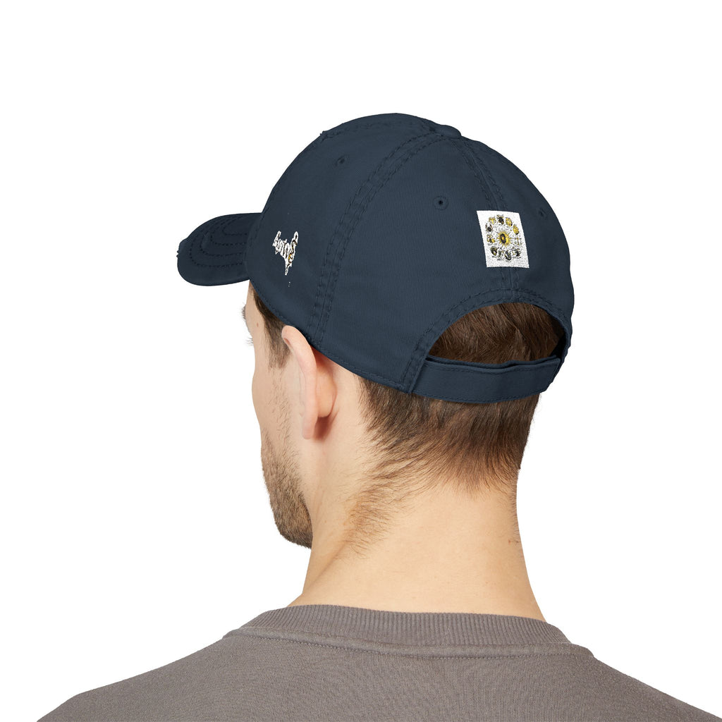 AB3-AyiWé Distressed Dad Hat (Embroidery)